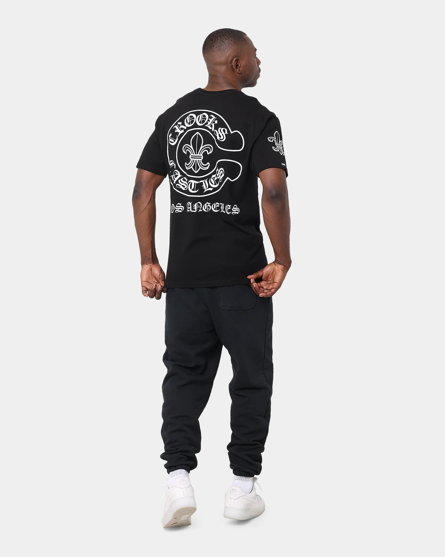 Crooks & Castles Gothic C T-Shirt Black - Image 2