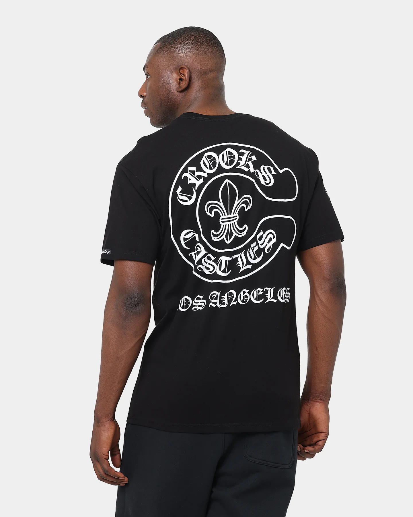 Crooks & Castles Gothic C T-Shirt Black - Image 7