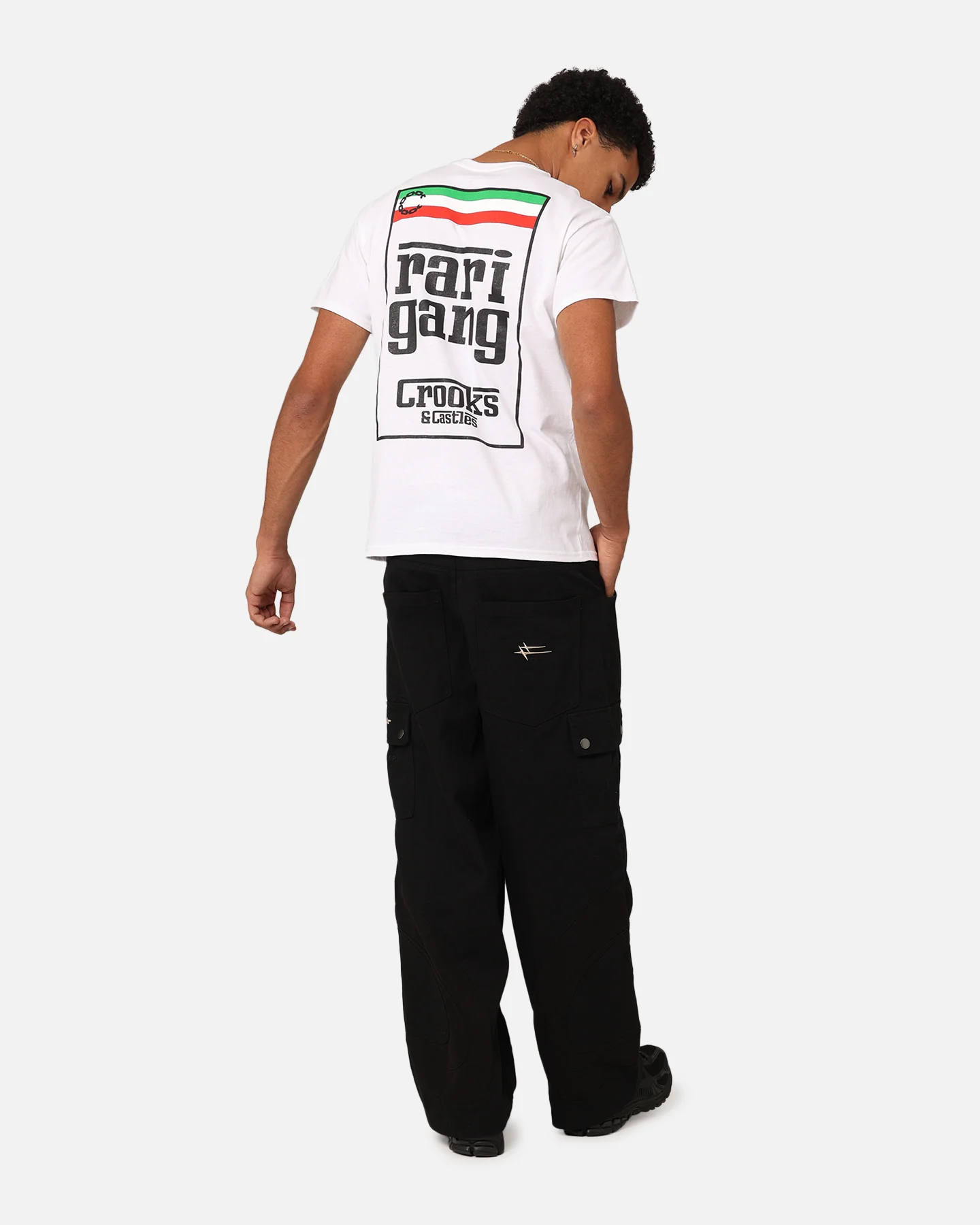 Crooks & Castles Rari T-Shirt White - Image 3