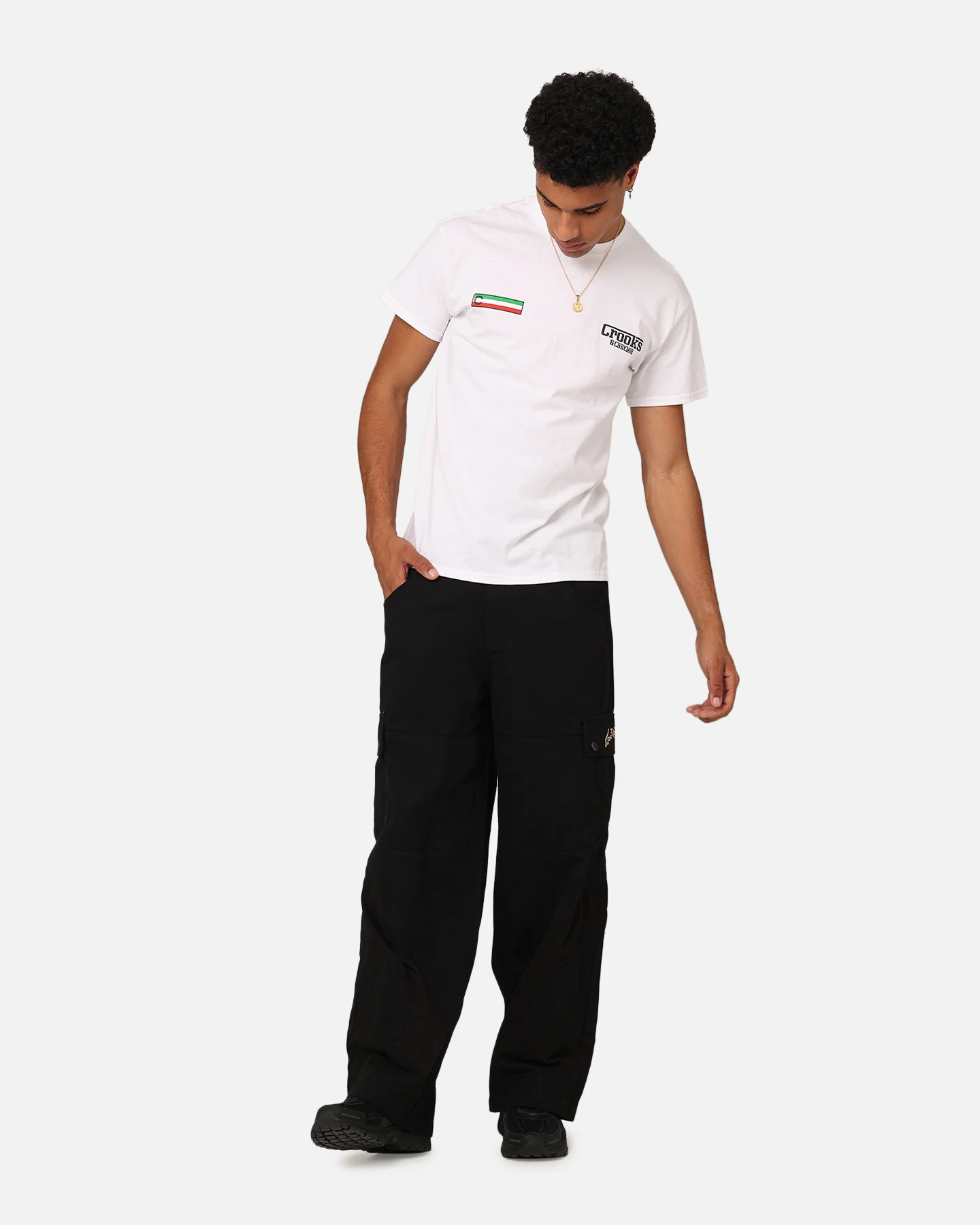 Crooks & Castles Rari T-Shirt White - Image 8