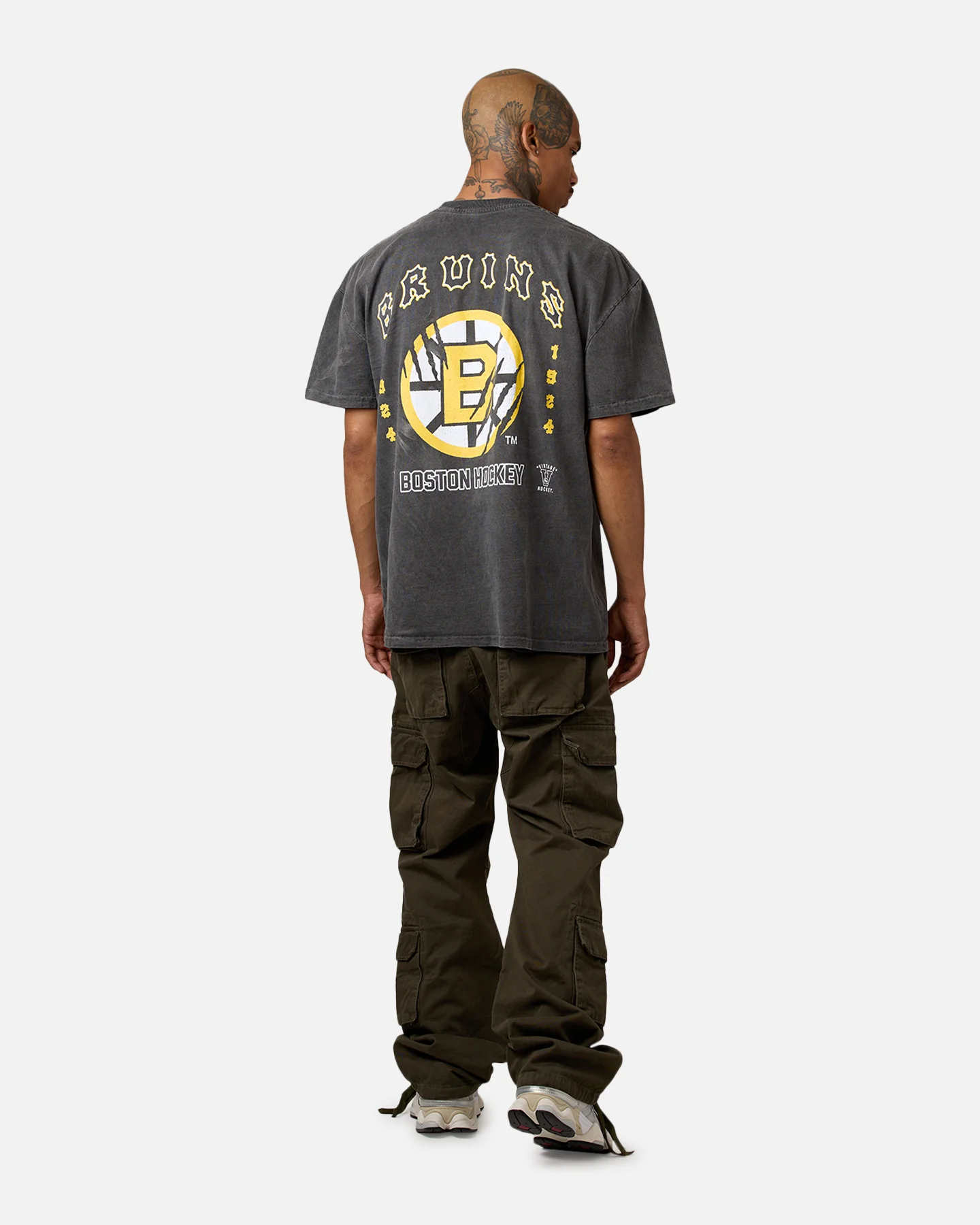 Culture Kings Boston Bruins Blades Heavyweight T-Shirt Black Wash - Image 6