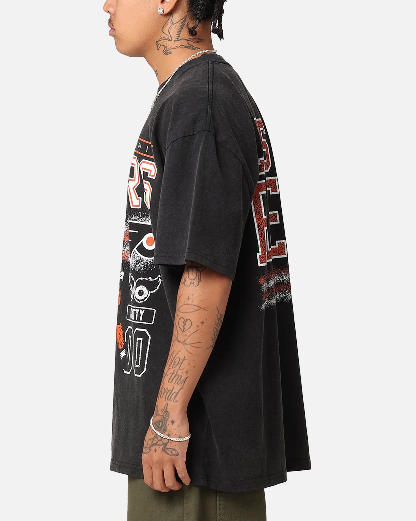 Culture Kings Philadelphia Flyers Mascot Heavy T-Shirt Vintage Black - Image 6