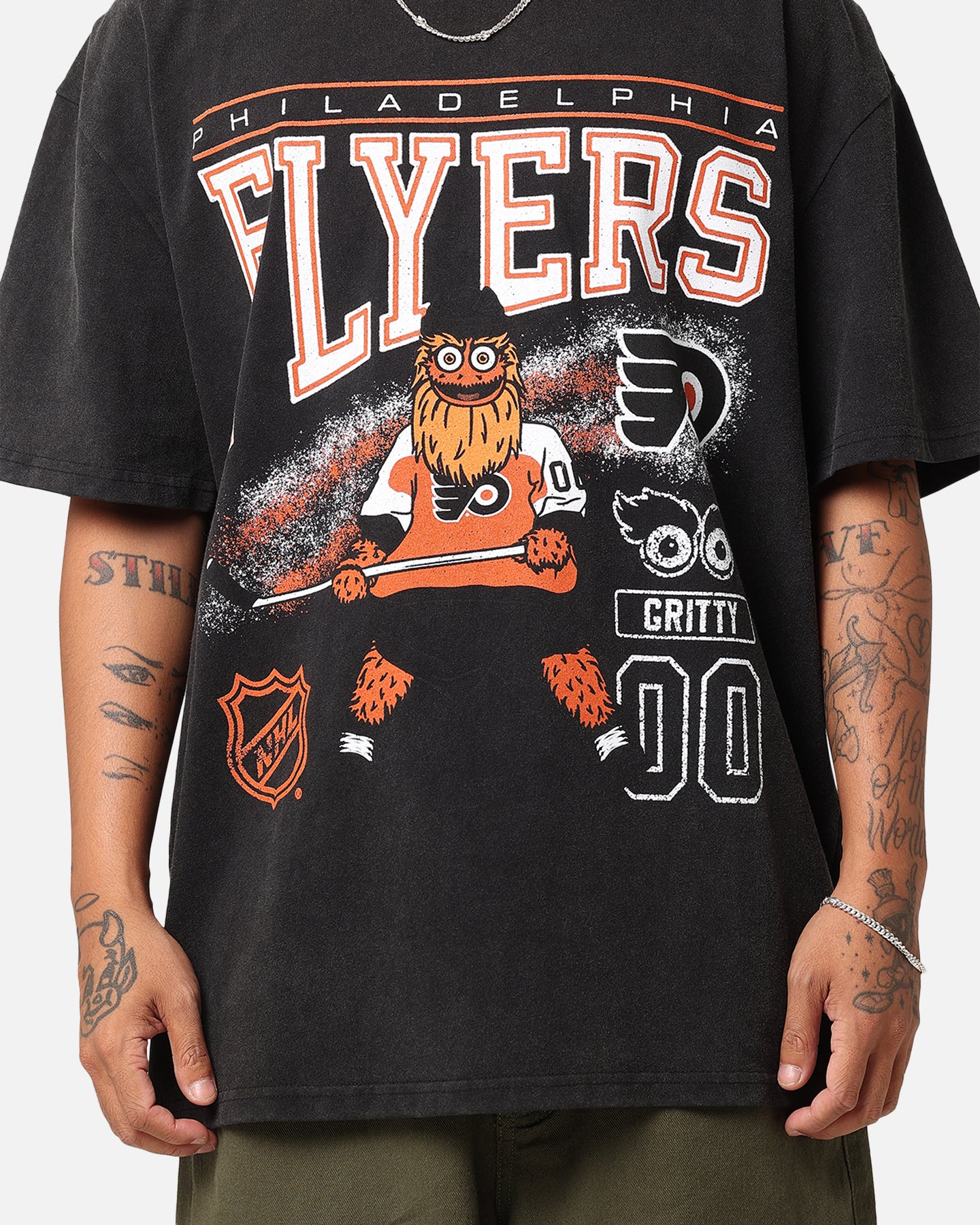 Culture Kings Philadelphia Flyers Mascot Heavy T-Shirt Vintage Black - Image 7