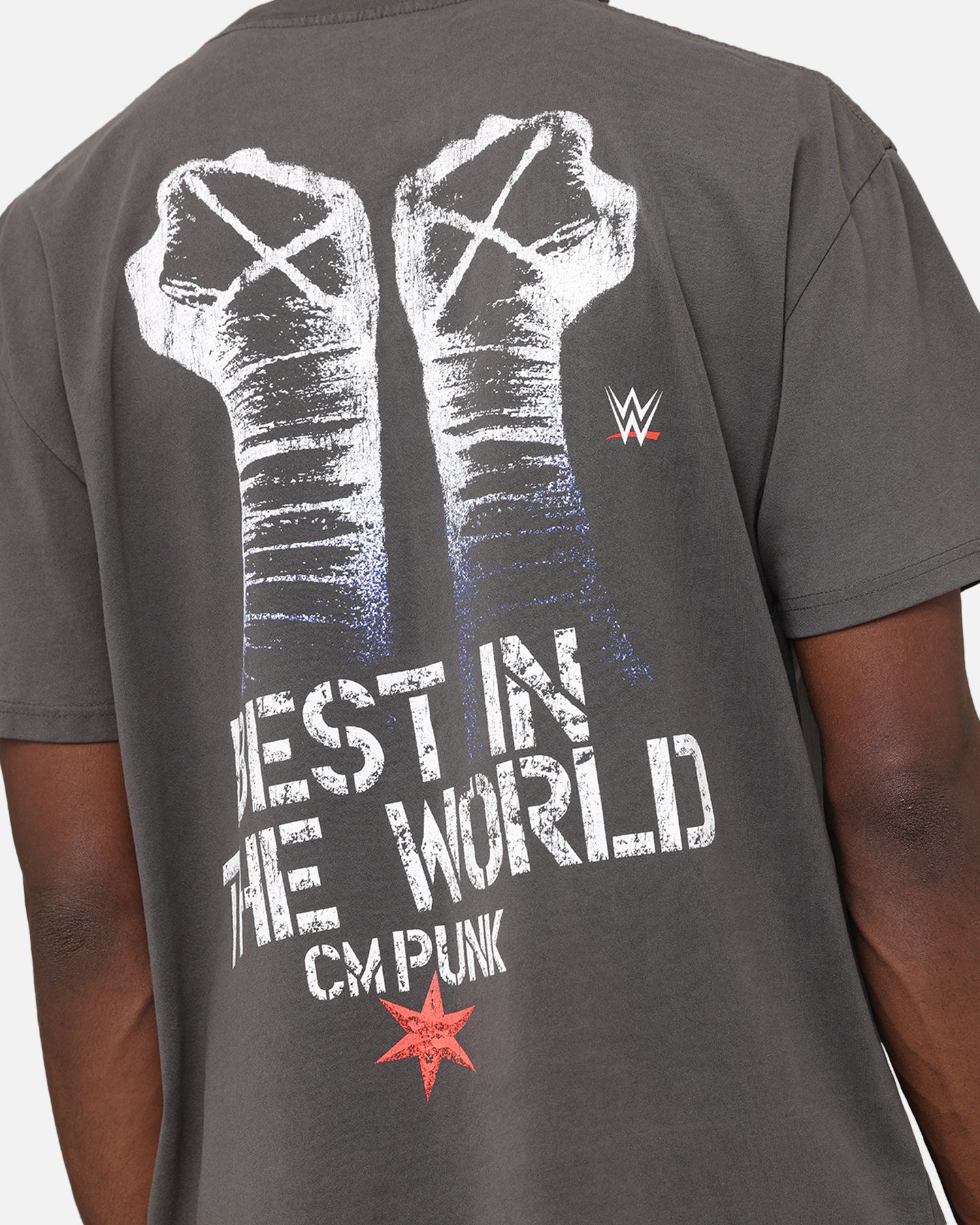 Culture Kings X WWE CM Punk Heavy T-Shirt Black Wash - Image 8