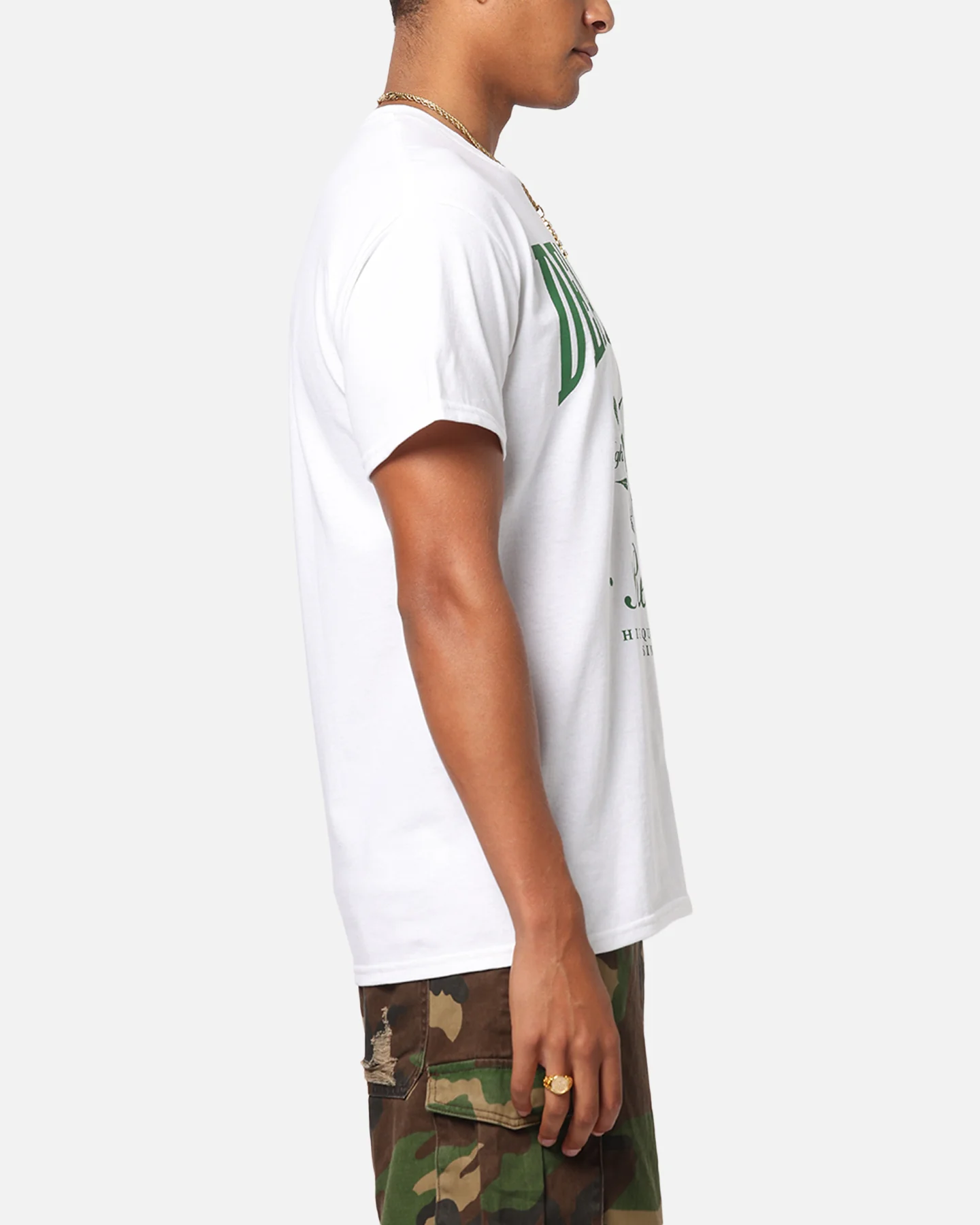 Deathrow Records High Life T-Shirt White - Image 4