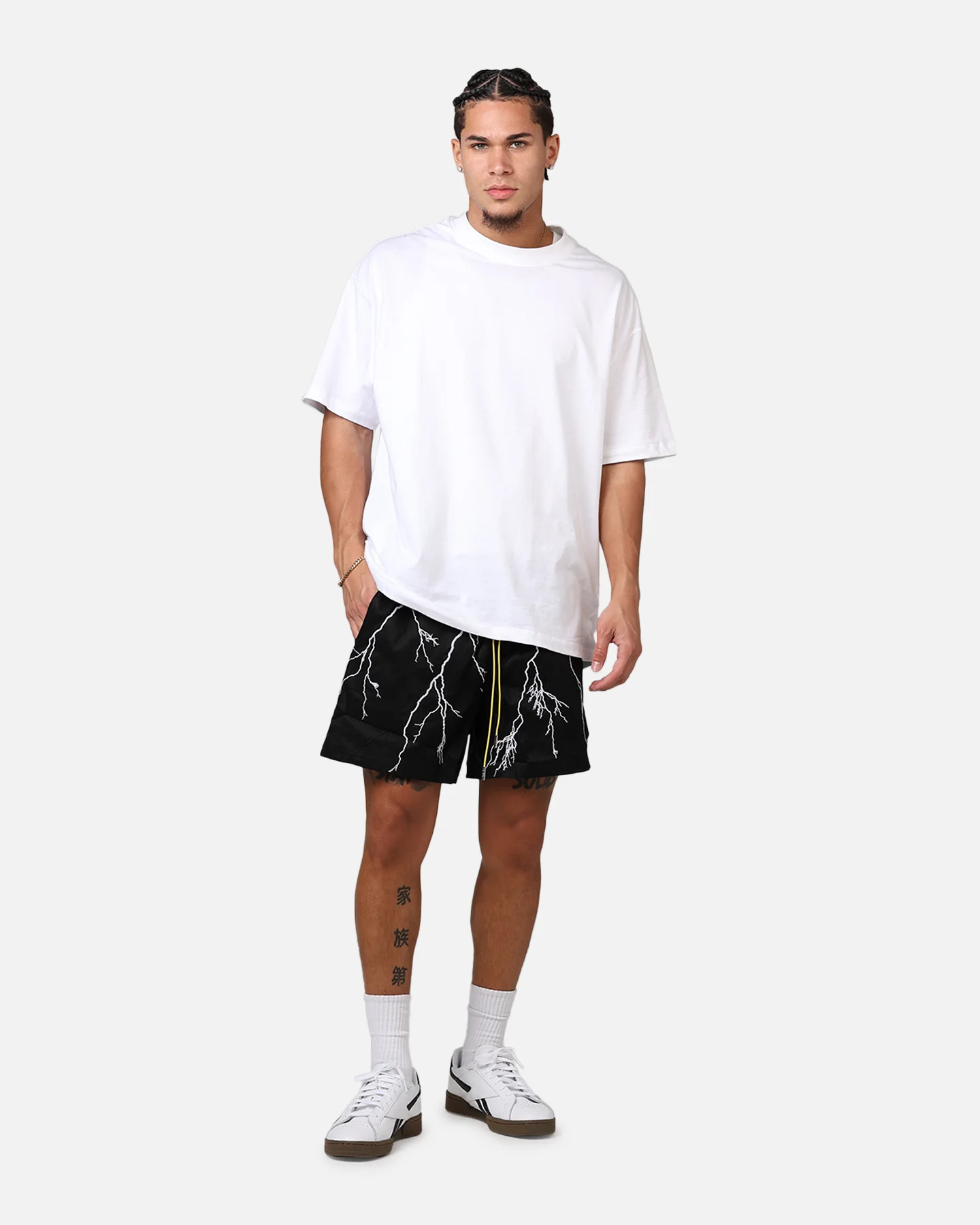 Diet Starts Monday Lightning Shorts Black - Image 2