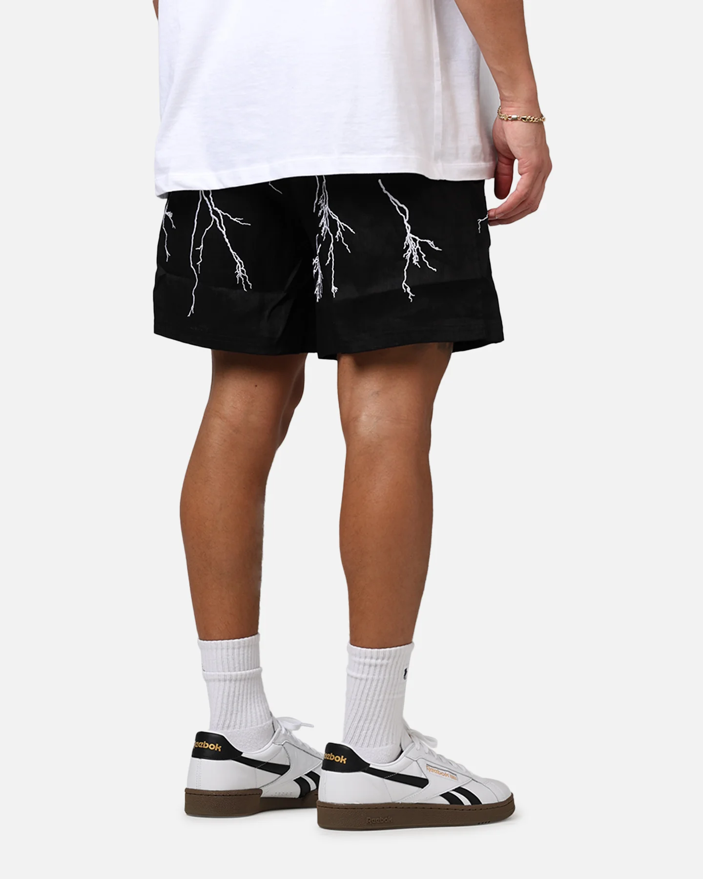 Diet Starts Monday Lightning Shorts Black - Image 3