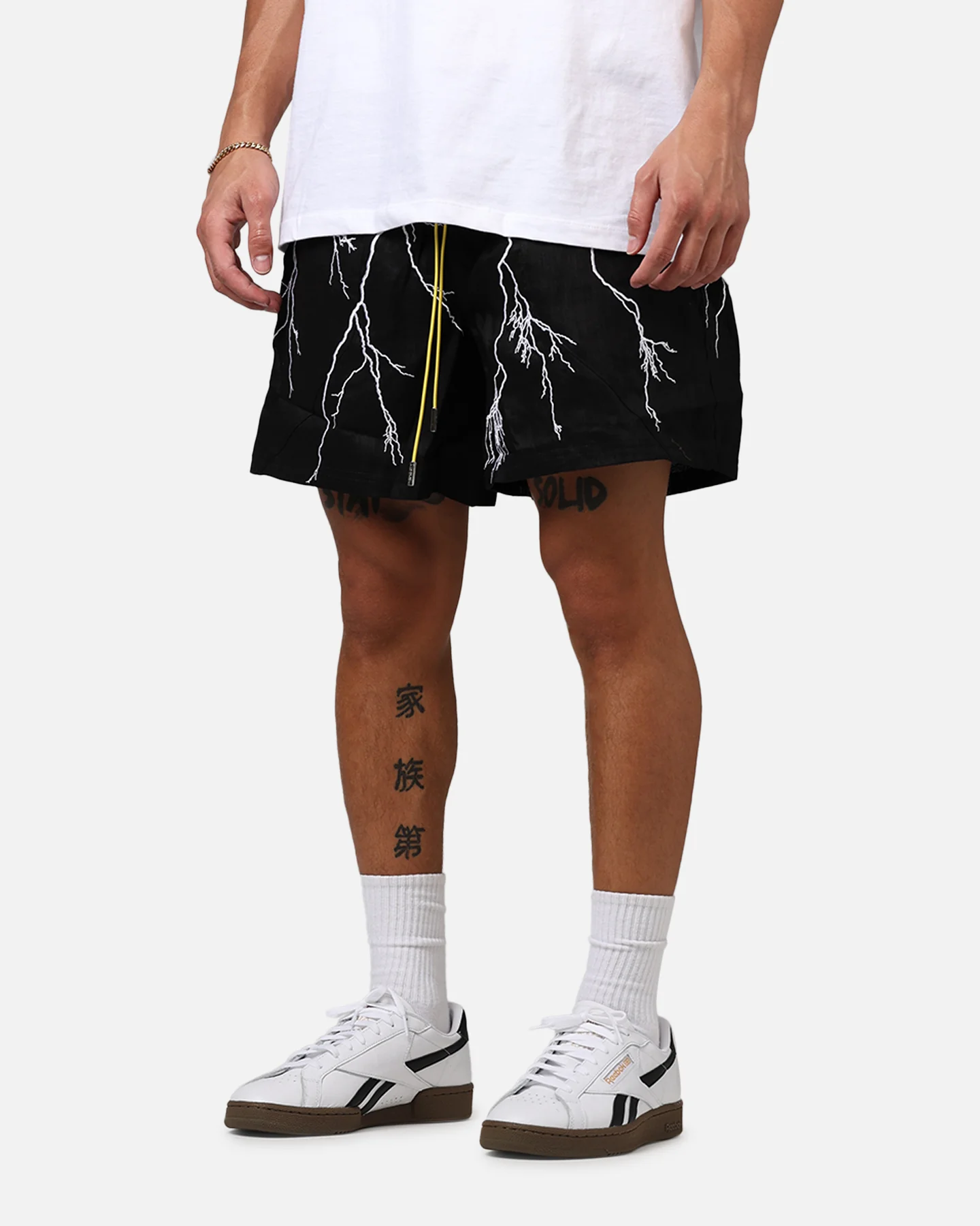 Diet Starts Monday Lightning Shorts Black - Image 4