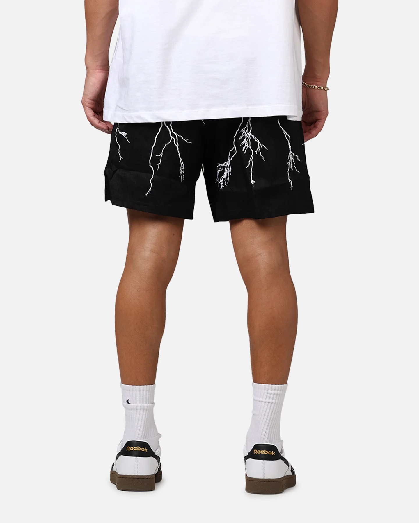 Diet Starts Monday Lightning Shorts Black - Image 5
