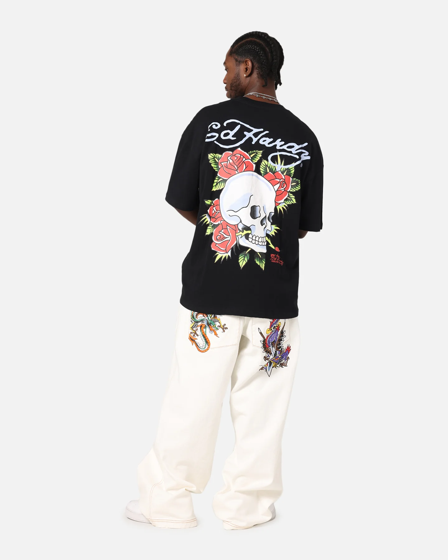 Ed Hardy Death & Bloom T-Shirt Black - Image 3