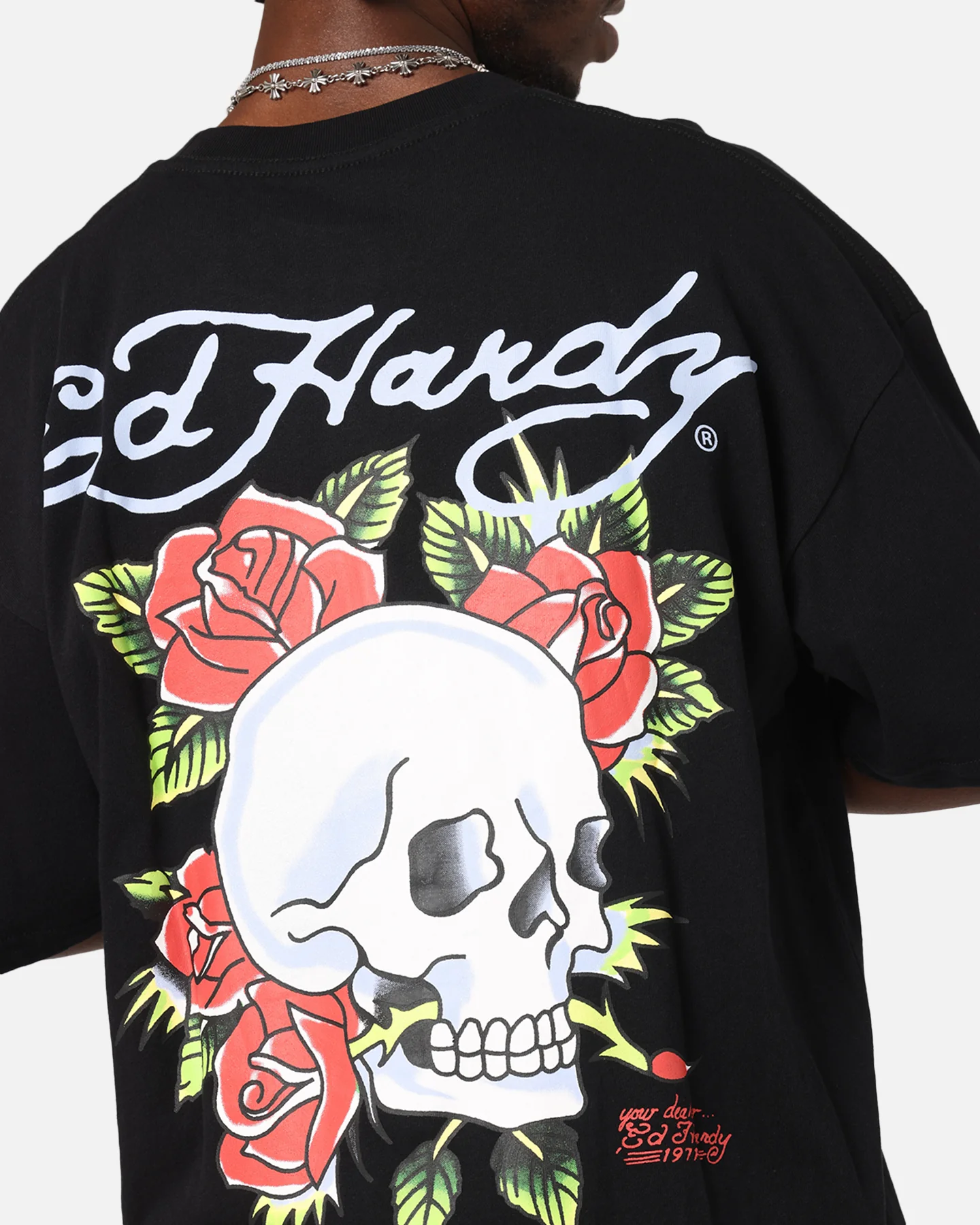 Ed Hardy Death & Bloom T-Shirt Black - Image 7