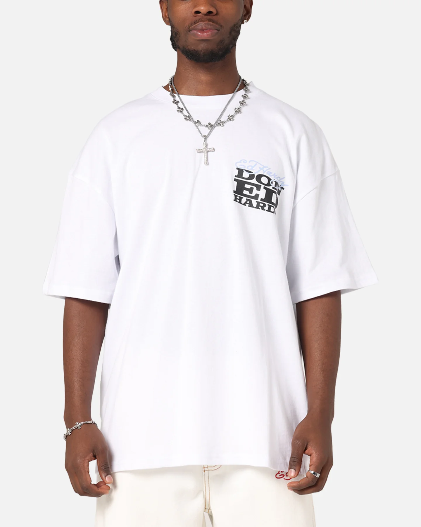 Ed Hardy Death & Bloom T-Shirt White - Image 2