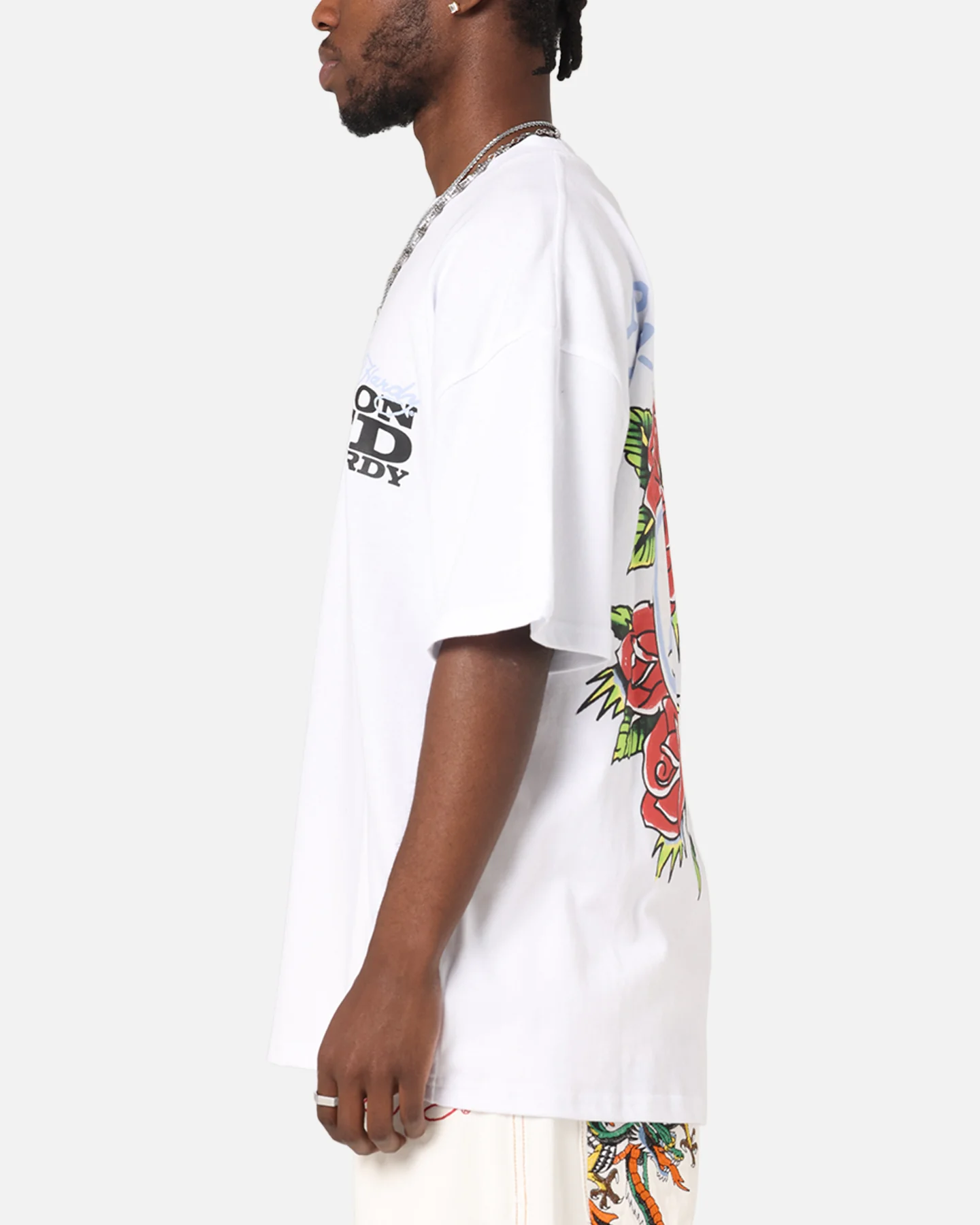 Ed Hardy Death & Bloom T-Shirt White - Image 6