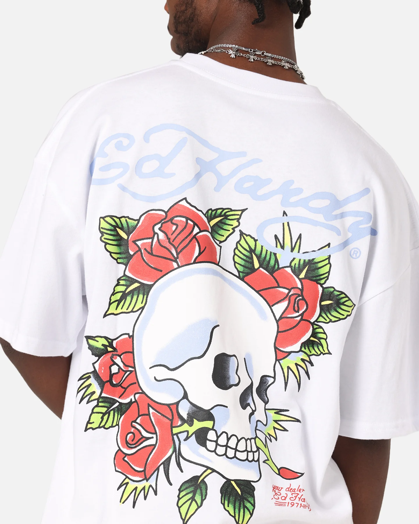 Ed Hardy Death & Bloom T-Shirt White - Image 7
