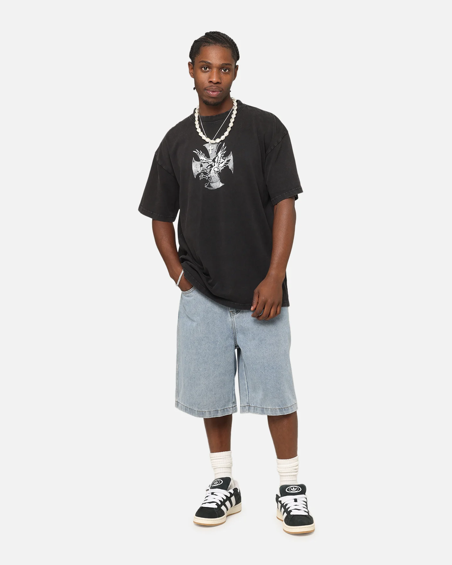 Ed Hardy Flight Premium T-Shirt Black Acidwash - Image 4