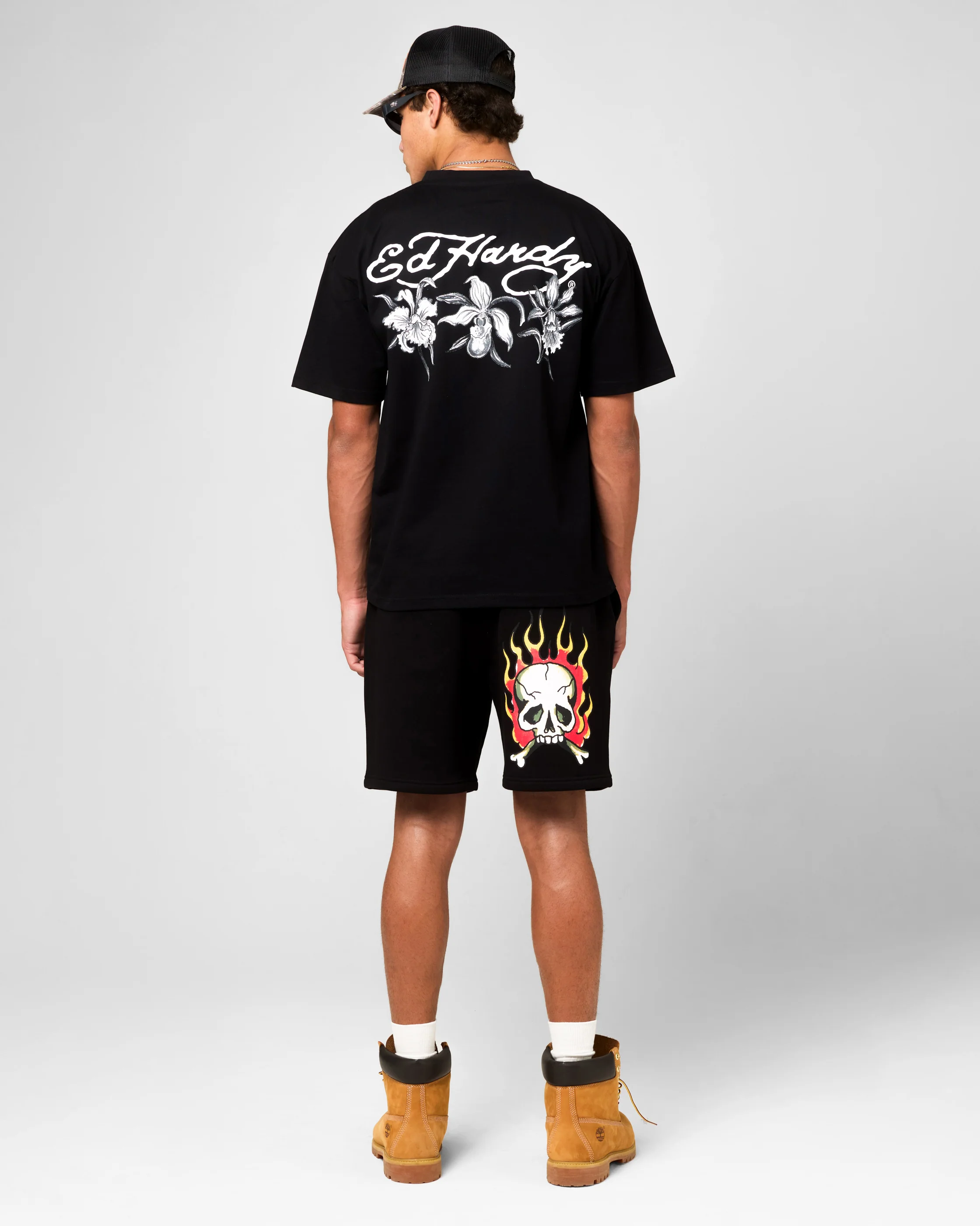 Ed Hardy Flowers T-Shirt Black - Image 4
