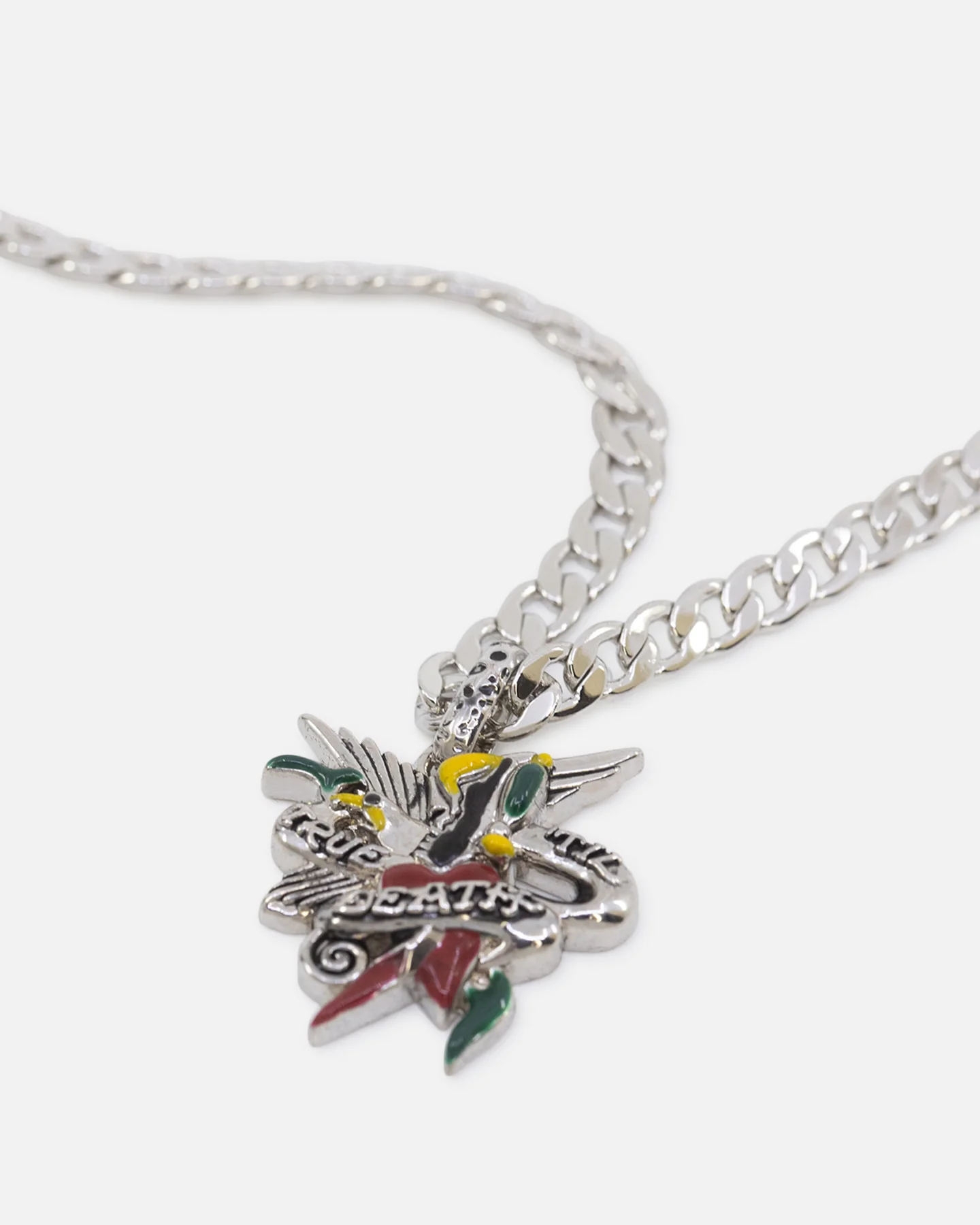 Ed Hardy Heart & Dagger Necklace Silver - Image 2
