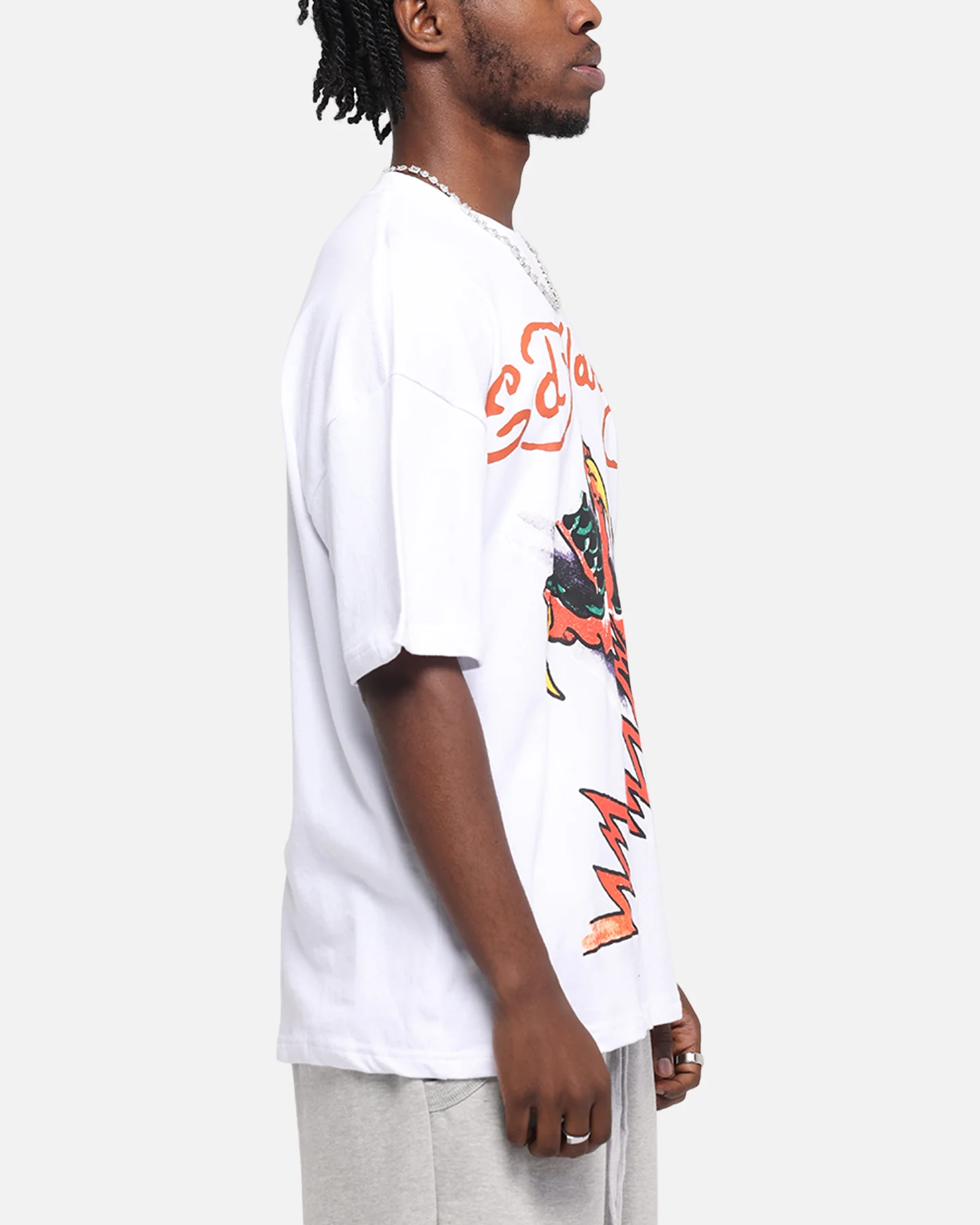 Ed Hardy Lightning T-Shirt White - Image 4