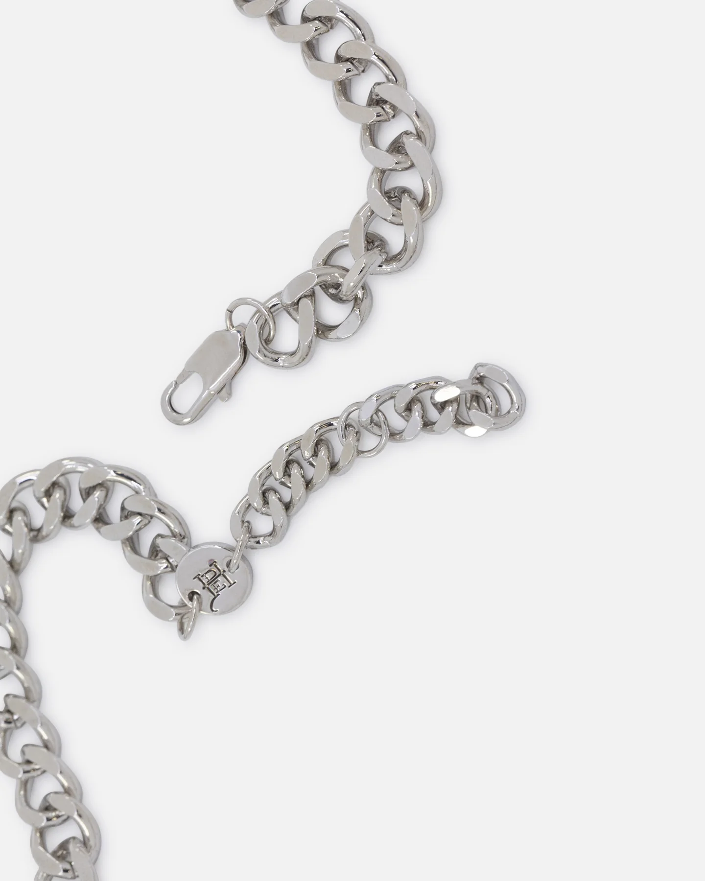Ed Hardy Multi Charm Cuban Chain Necklace Silver - Image 5