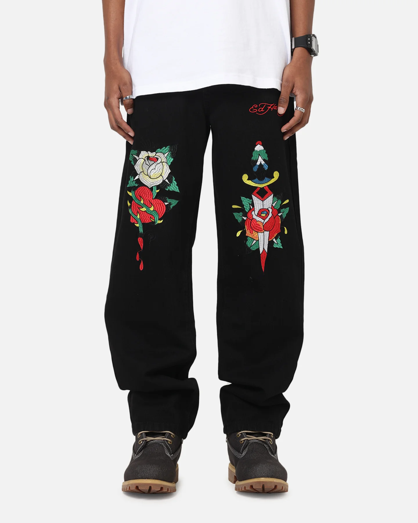 Ed Hardy Once Wounded Jeans Black