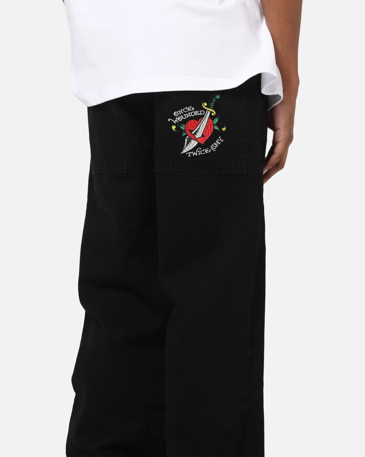 Ed Hardy Once Wounded Jeans Black - Image 4