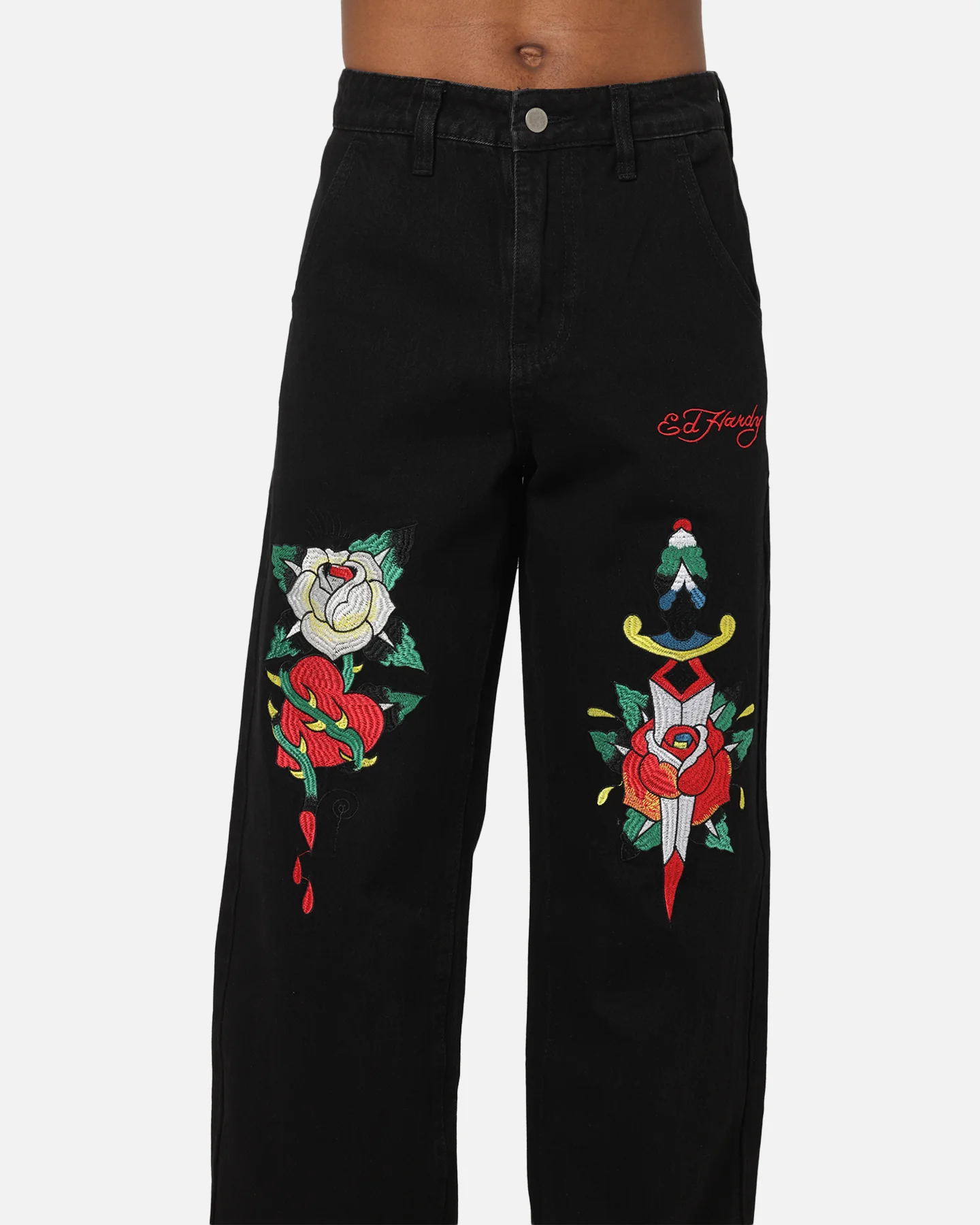 Ed Hardy Once Wounded Jeans Black - Image 7