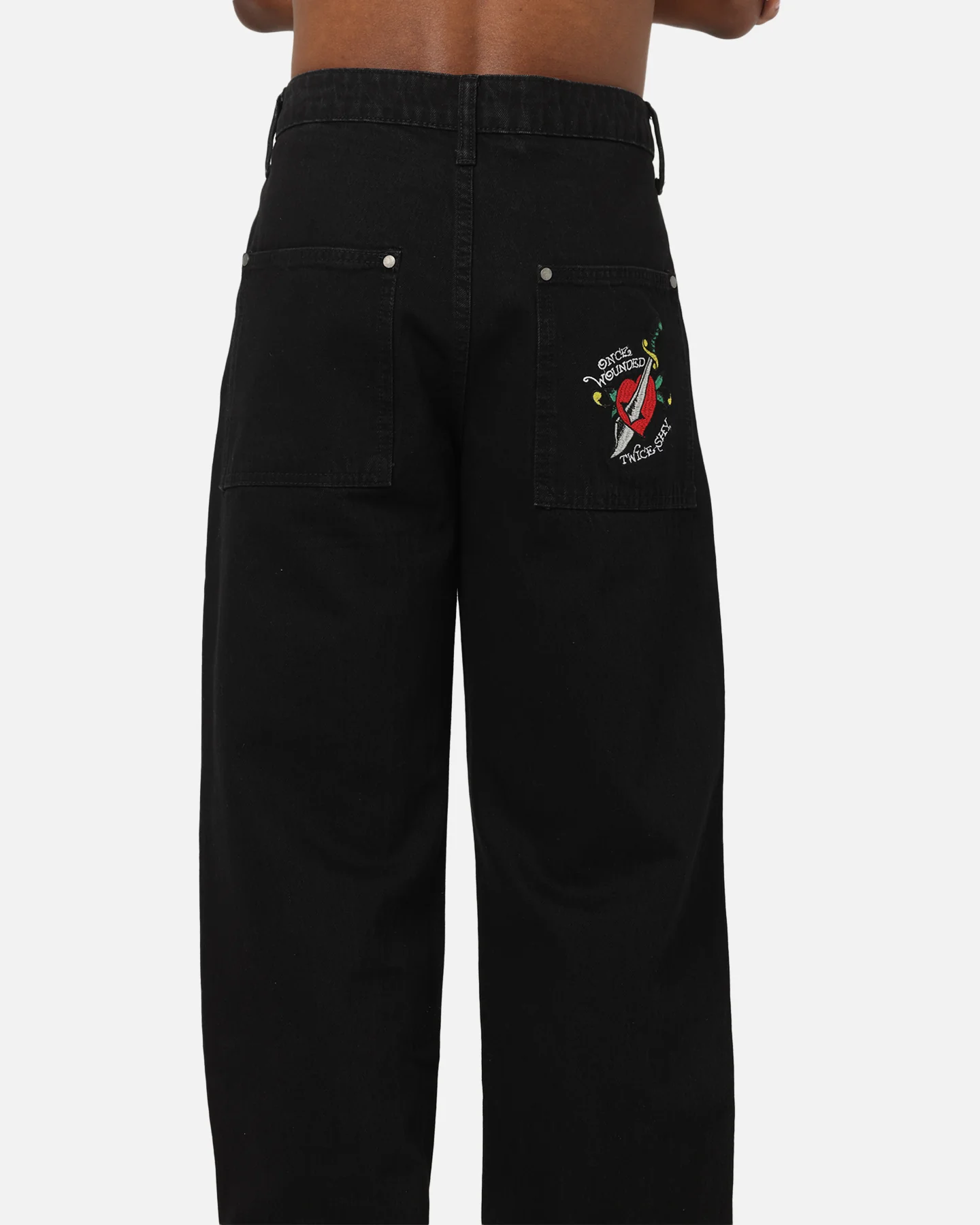 Ed Hardy Once Wounded Jeans Black - Image 8