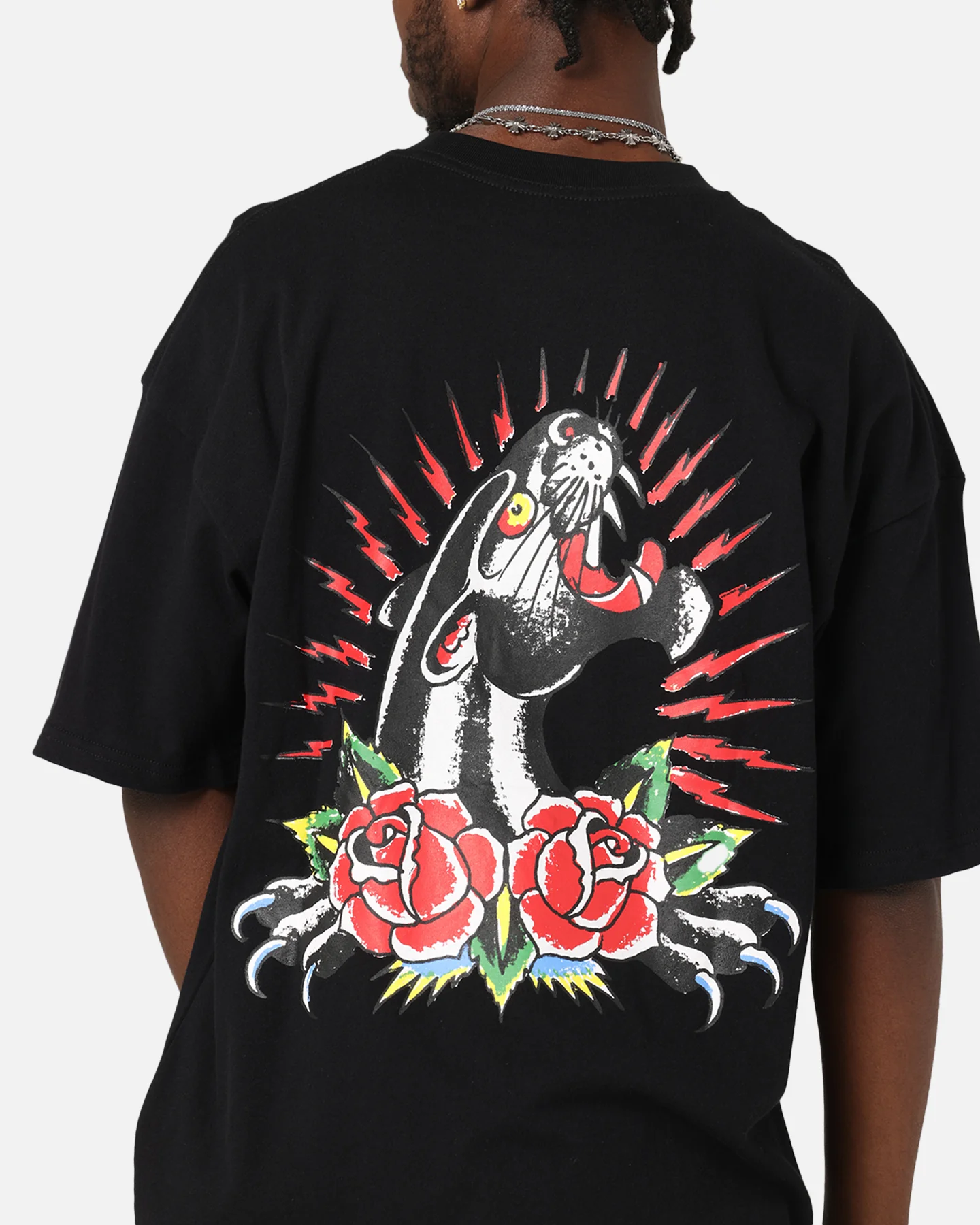 Ed Hardy Panther Ray T-Shirt Black - Image 7