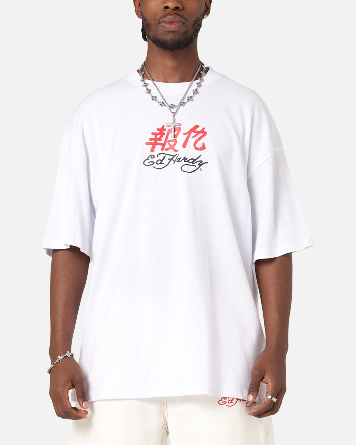 Ed Hardy Panther Ray T-Shirt White - Image 2