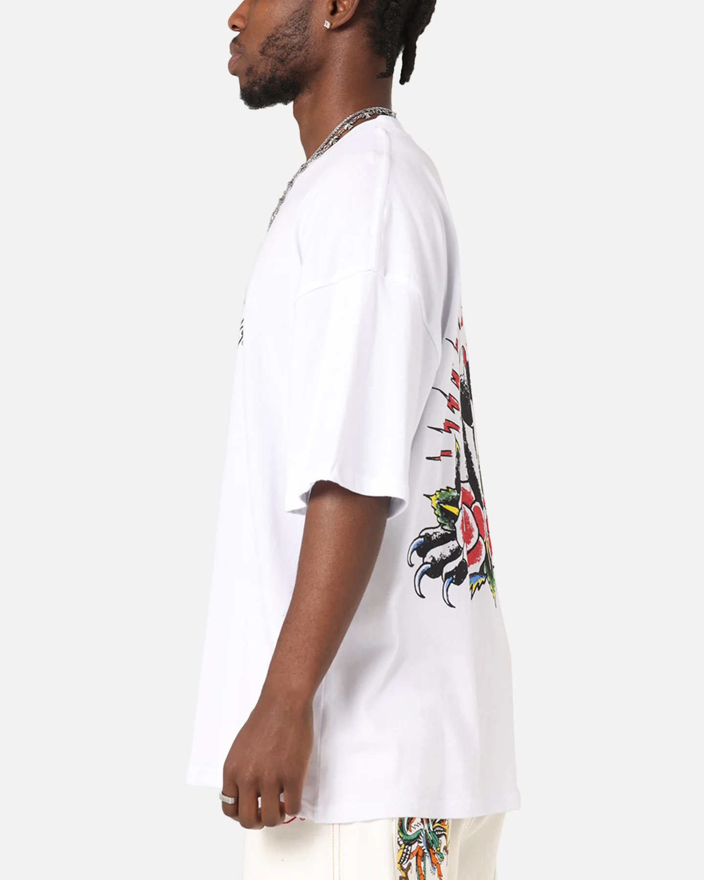 Ed Hardy Panther Ray T-Shirt White - Image 6