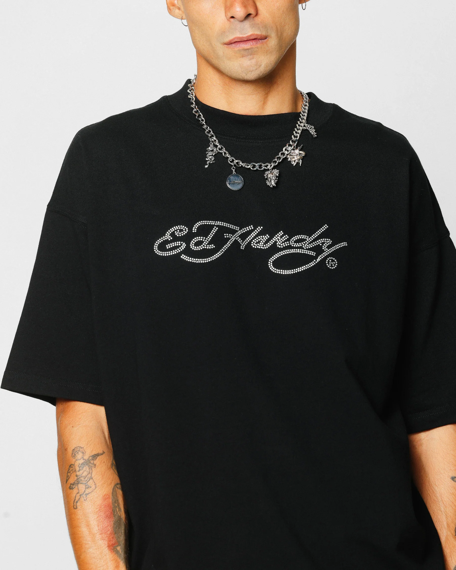 Ed Hardy Rhinestone Dragon Vintage T-Shirt Vintage Wash - Image 7