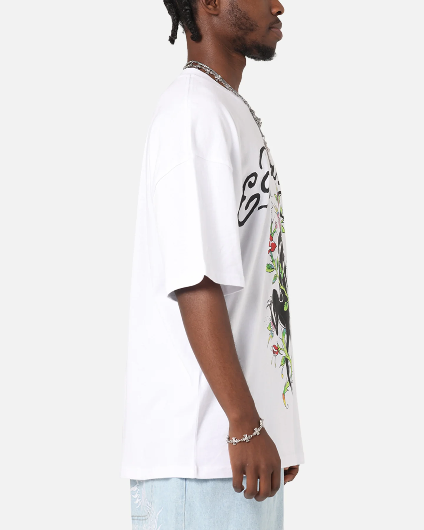 Ed Hardy Savage Bloom T-Shirt White - Image 4