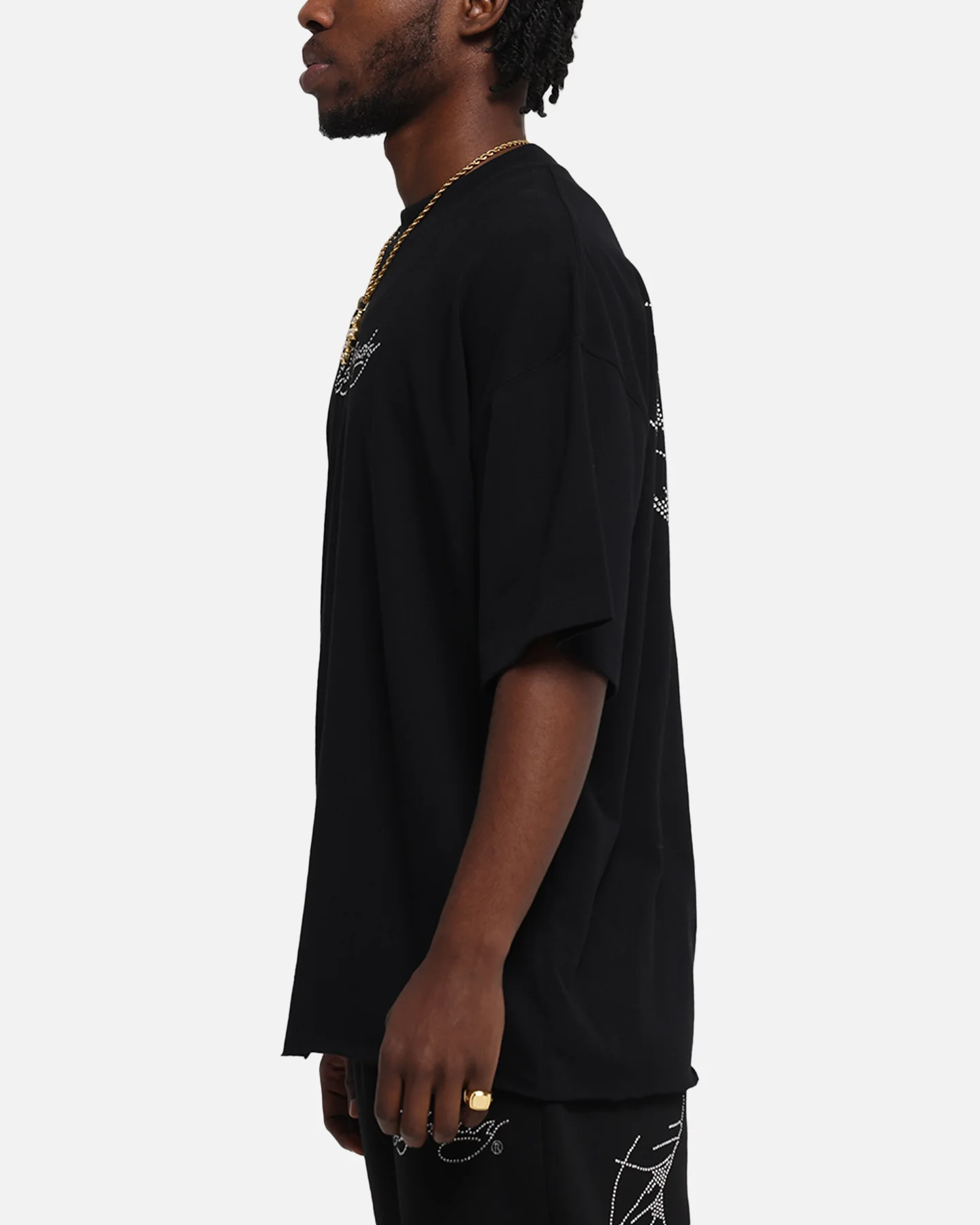 Ed Hardy Techno Rhinestone T-Shirt Black - Image 6