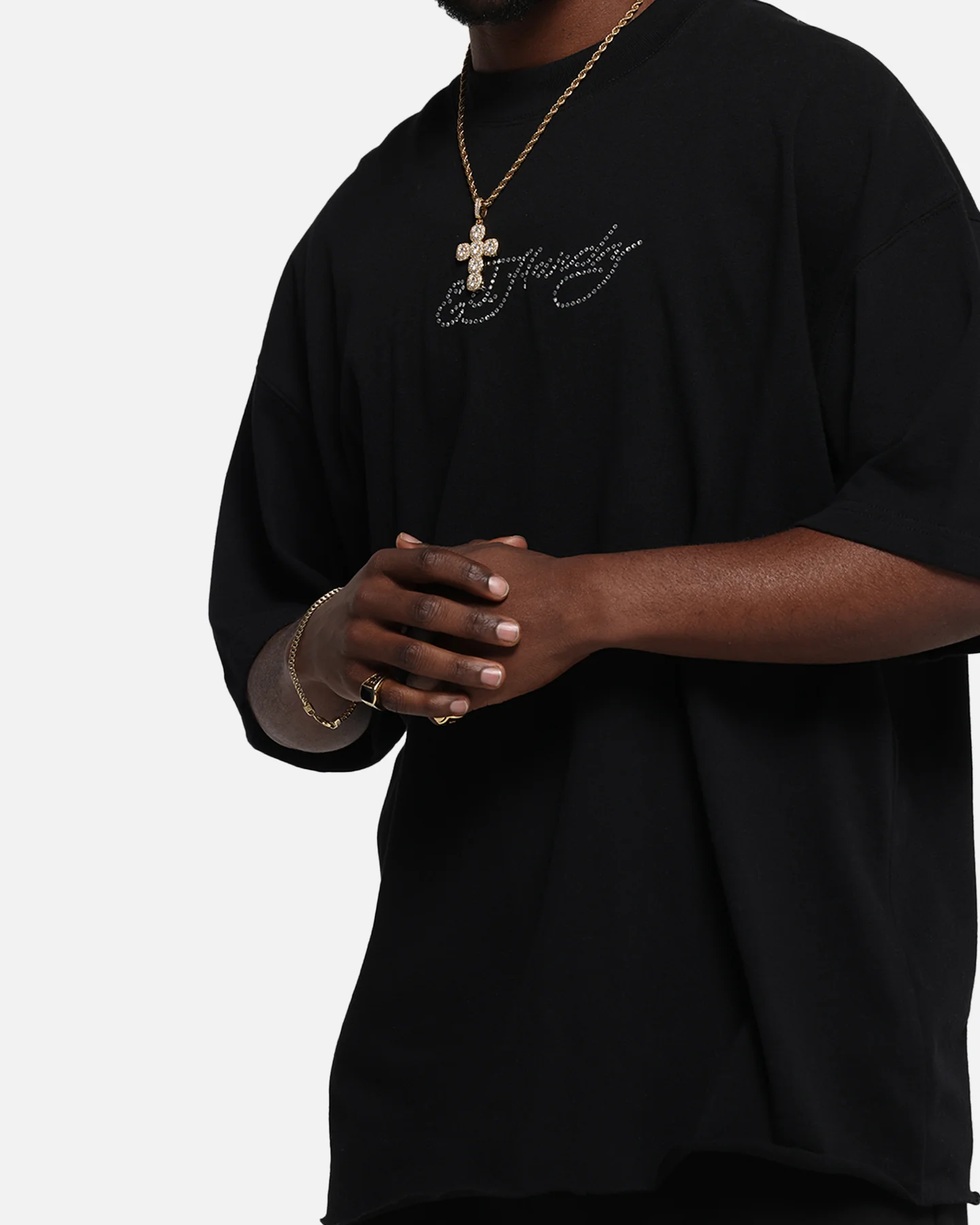Ed Hardy Techno Rhinestone T-Shirt Black - Image 7