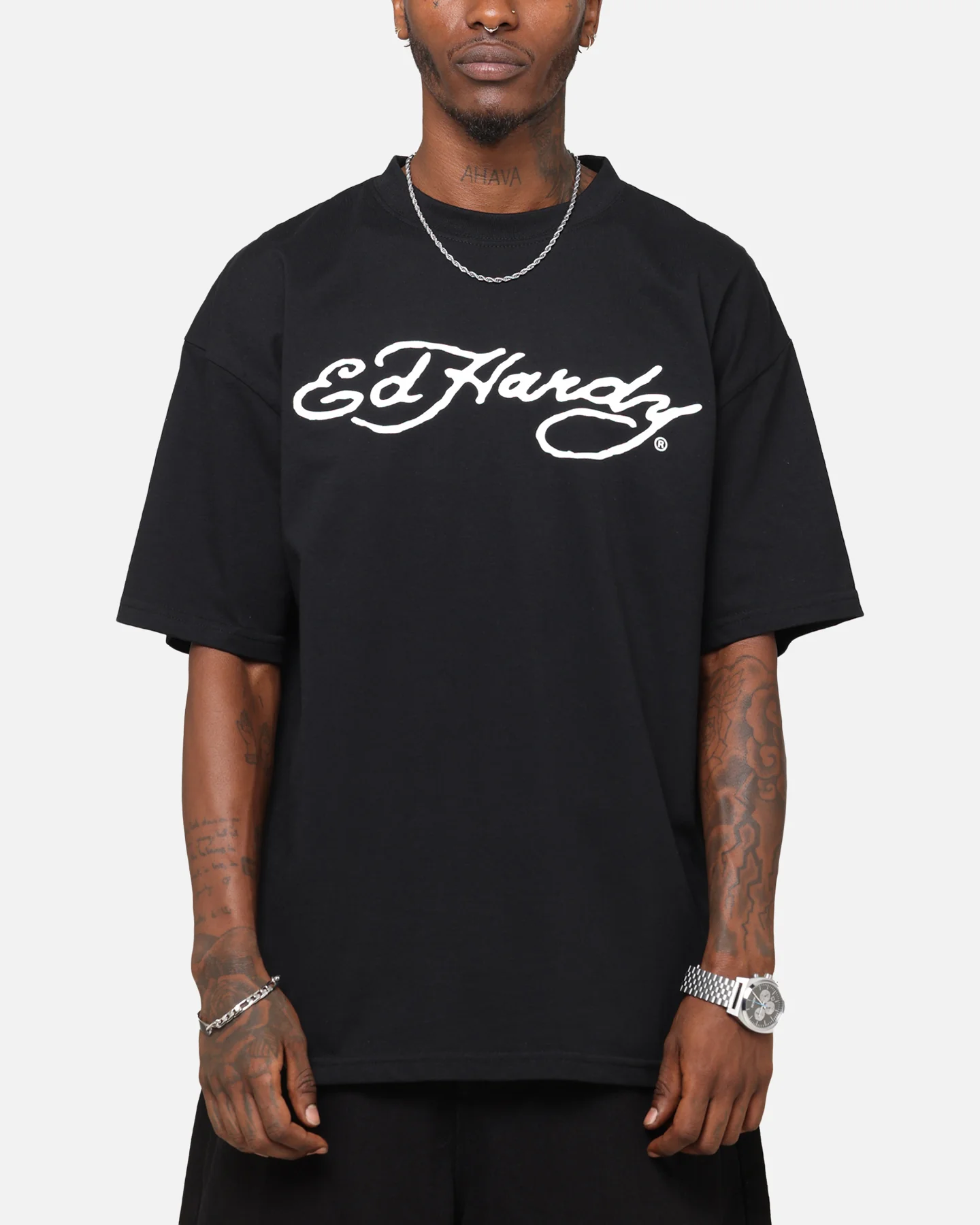 Ed Hardy Tiger Stamp T-Shirt Black - Image 2