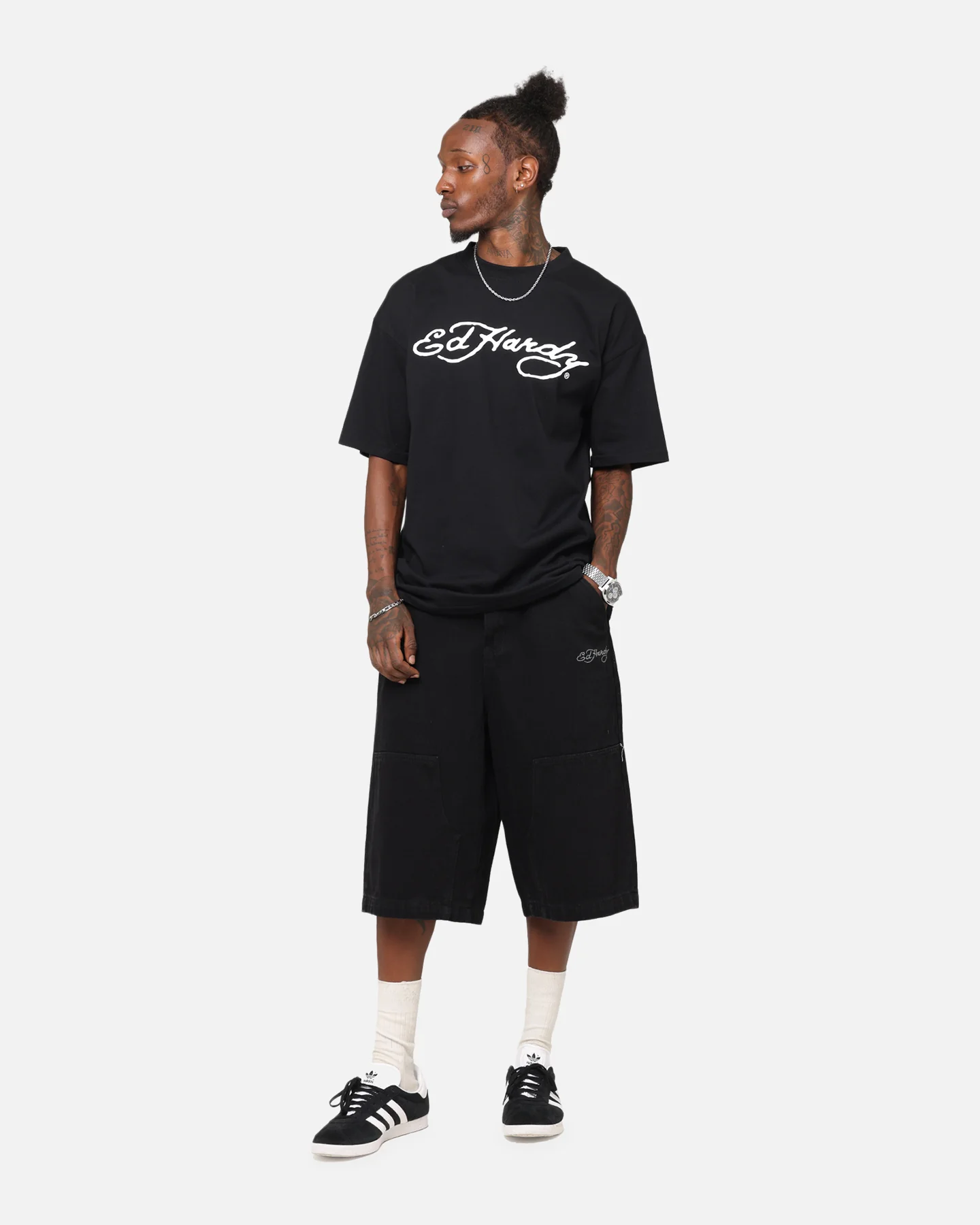 Ed Hardy Tiger Stamp T-Shirt Black - Image 3