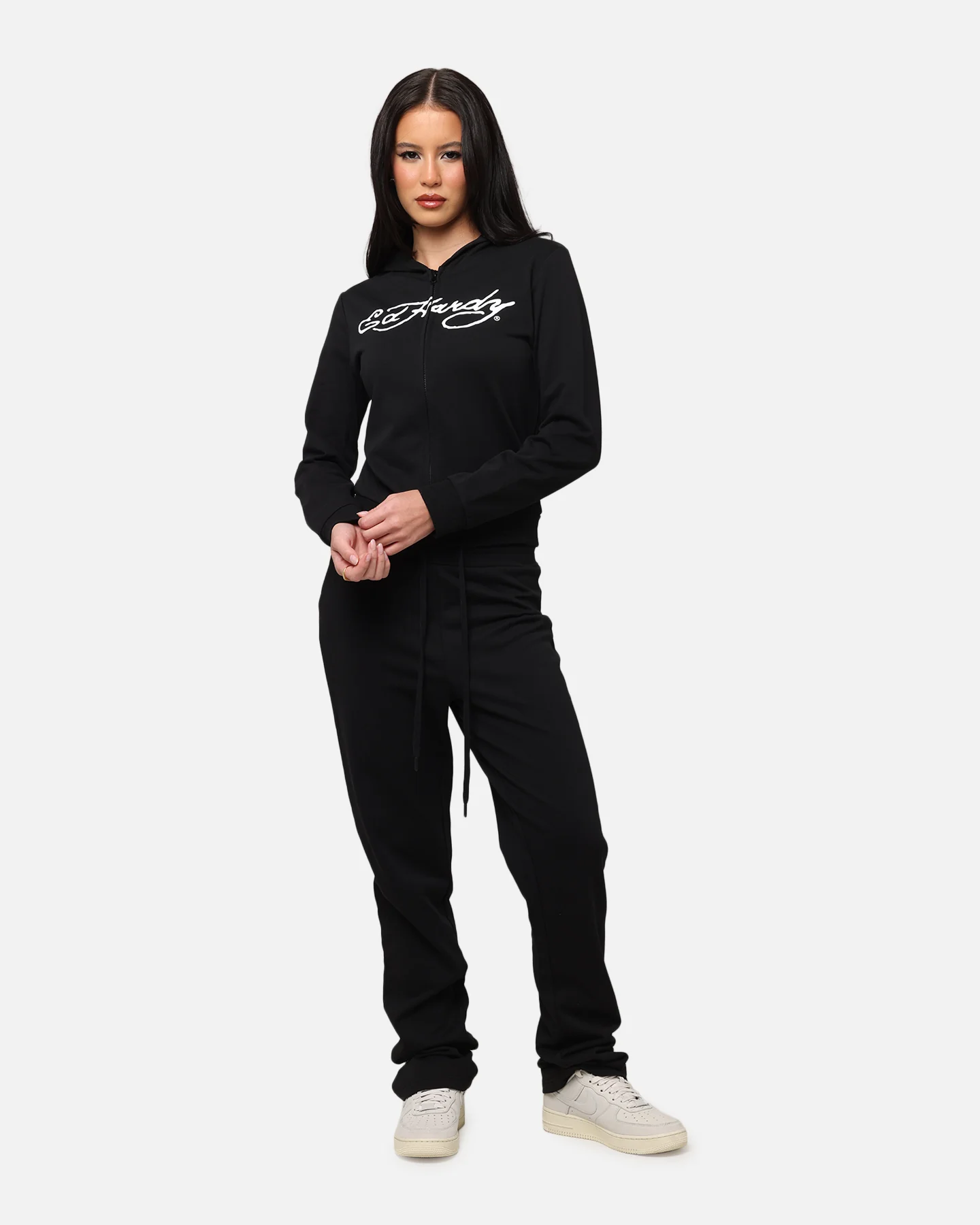 Ed Hardy Women's Flora Zip Hoodie Black - Image 4