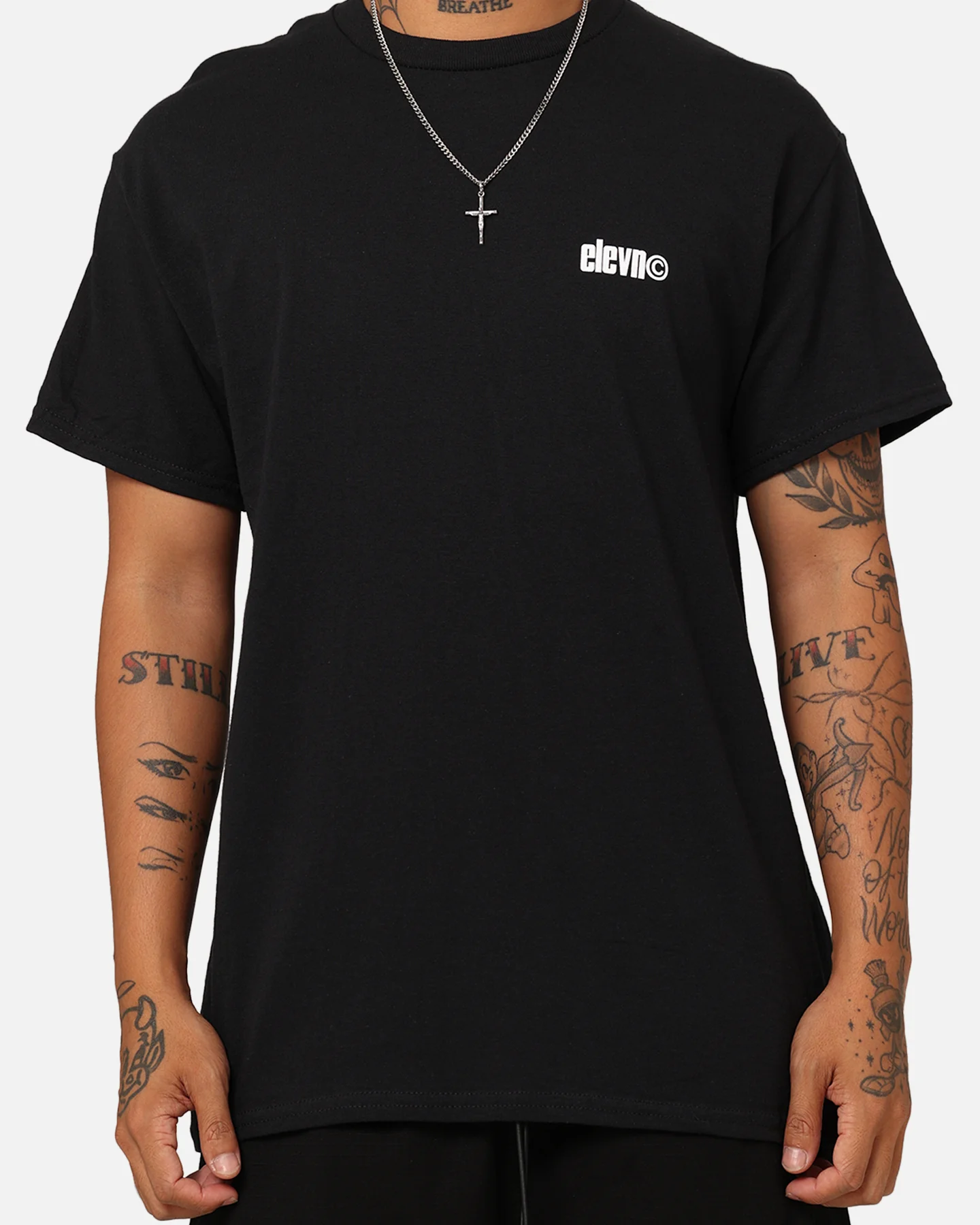 Elevn Clothing Co Copyright T-Shirt Black - Image 4