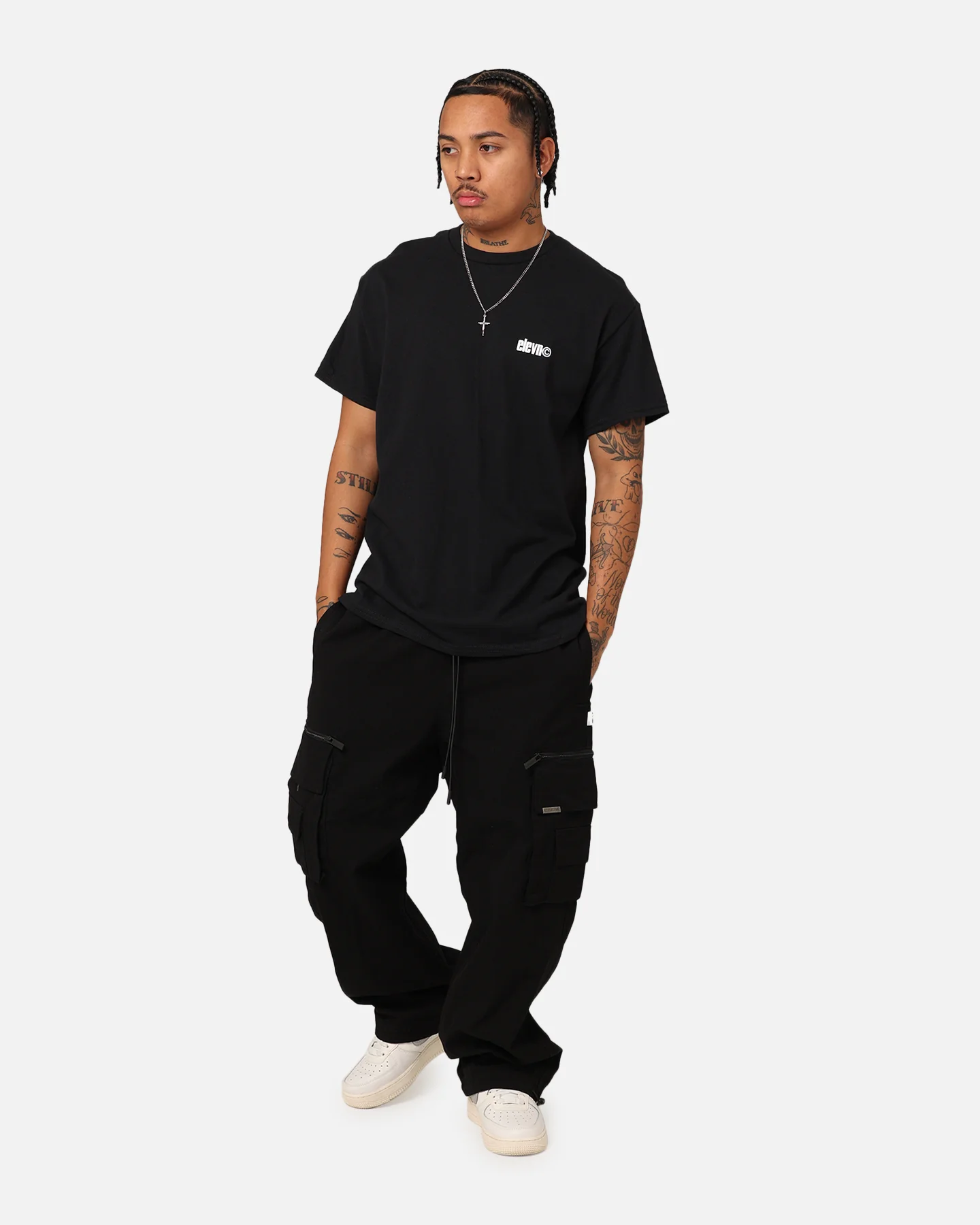 Elevn Clothing Co Copyright T-Shirt Black - Image 8