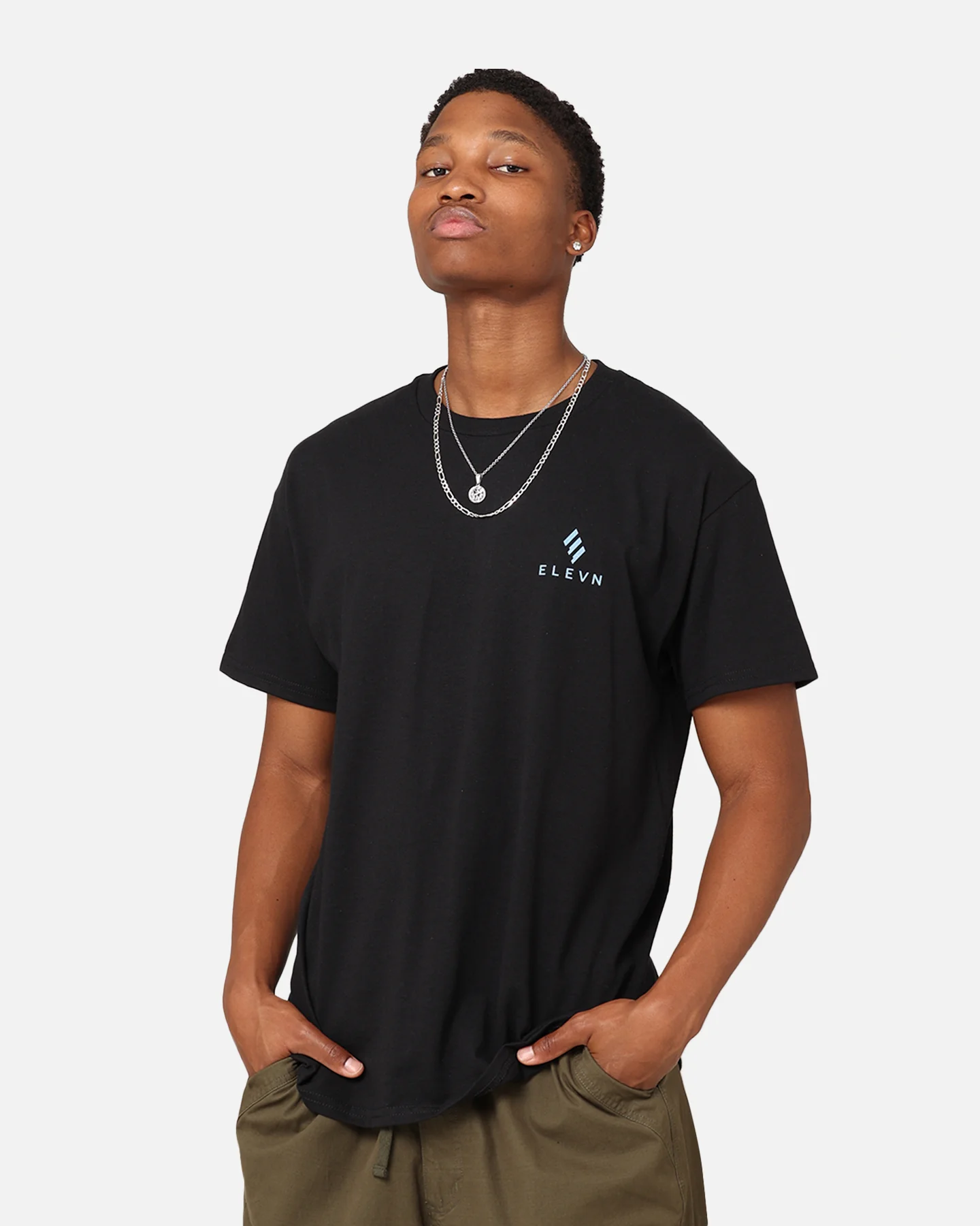 Elevn Clothing Co Downward T-Shirt Black - Image 2