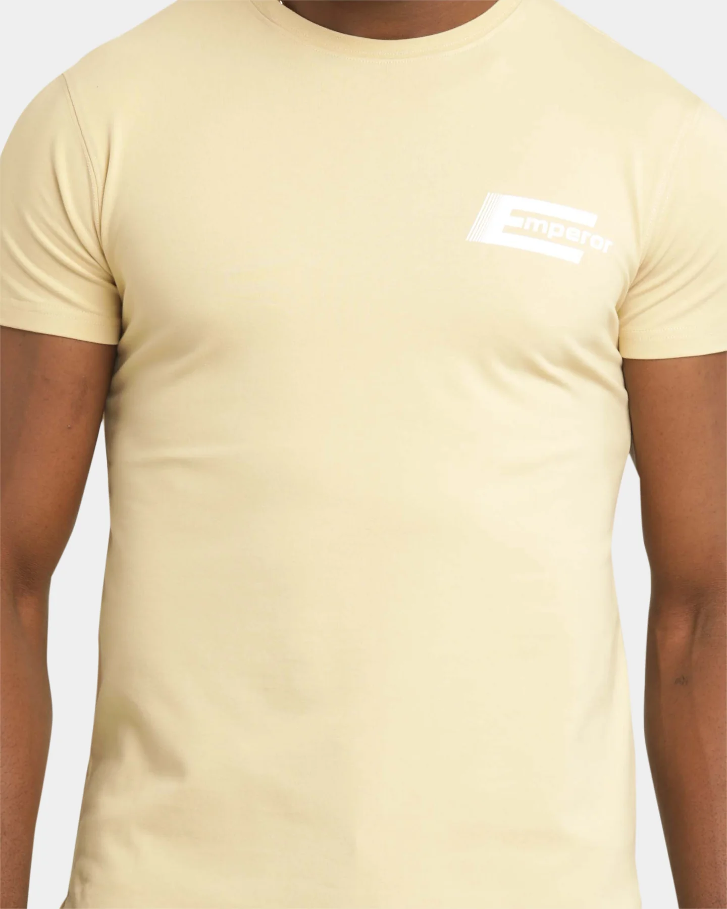 Emperor Apparel Distinction After Dark Short Sleeve T-Shirt Sand/White - Image 4