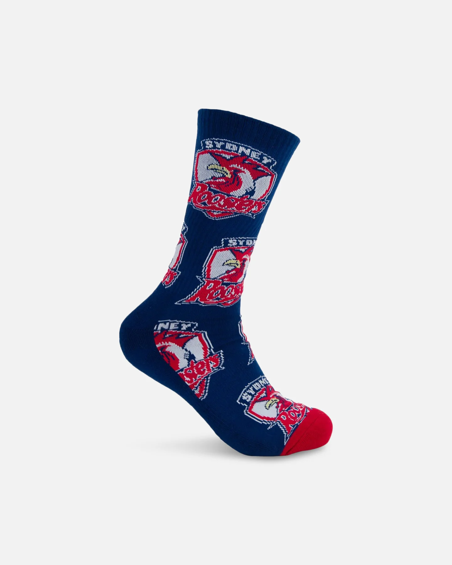 Foot-ies Sydney Roosters Crew Socks 2 Pack Navy/White - Image 3