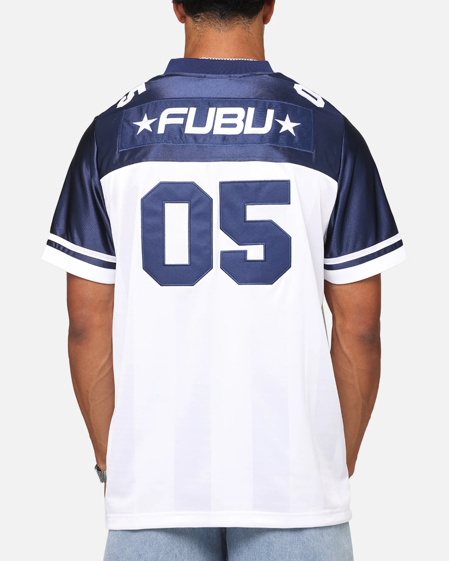 Fubu Football Jersey White/Navy - Image 2