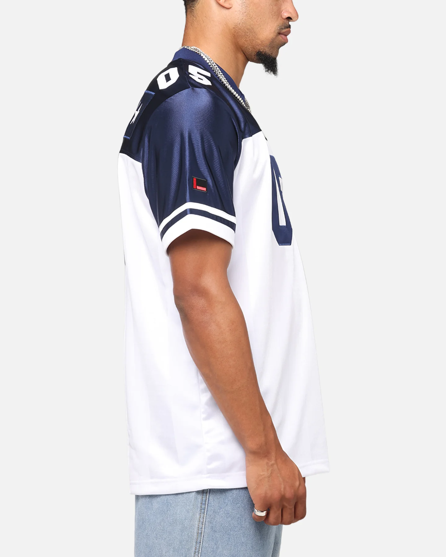 Fubu Football Jersey White/Navy - Image 5