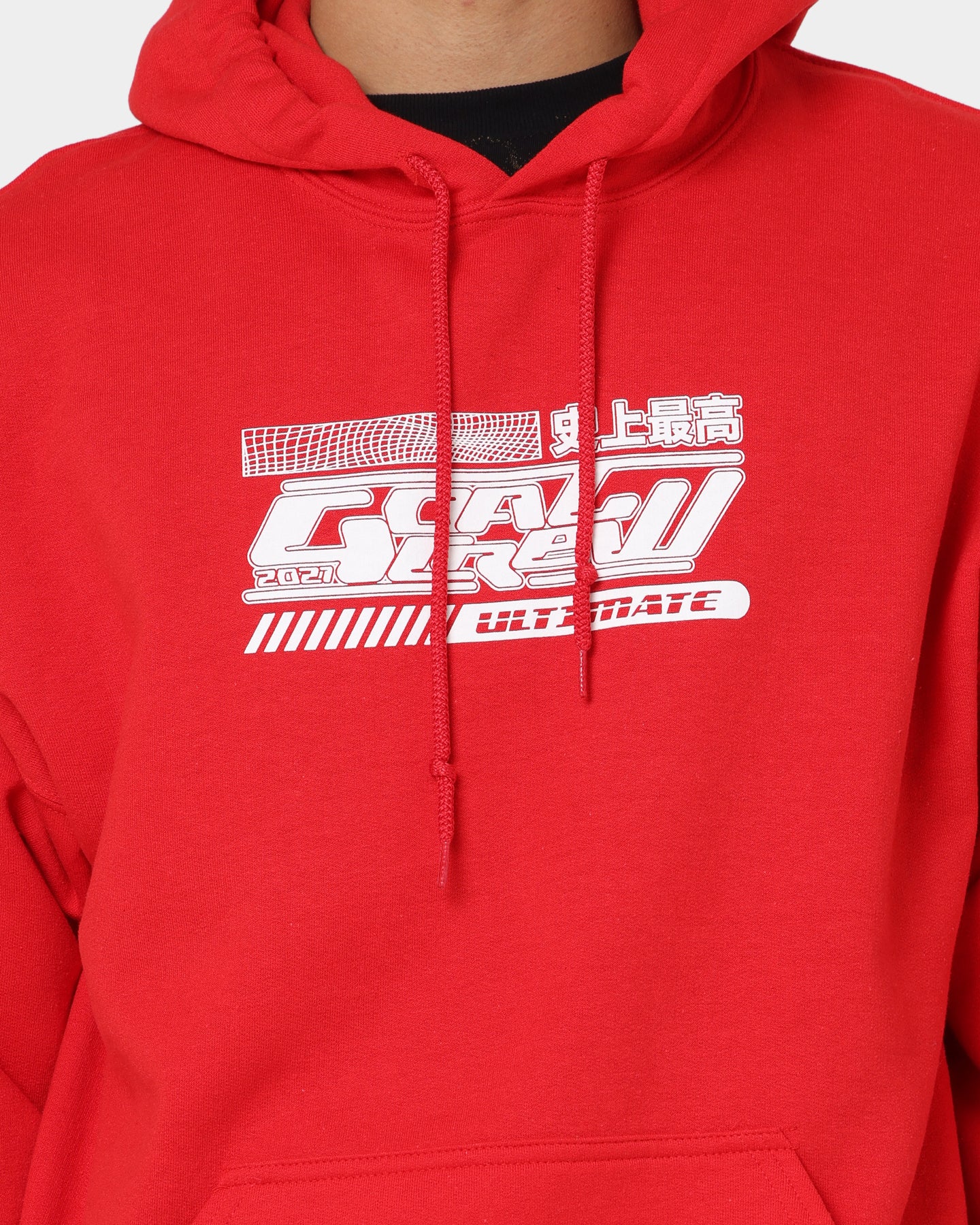Goat Crew Anime Hoodie Red - Image 3