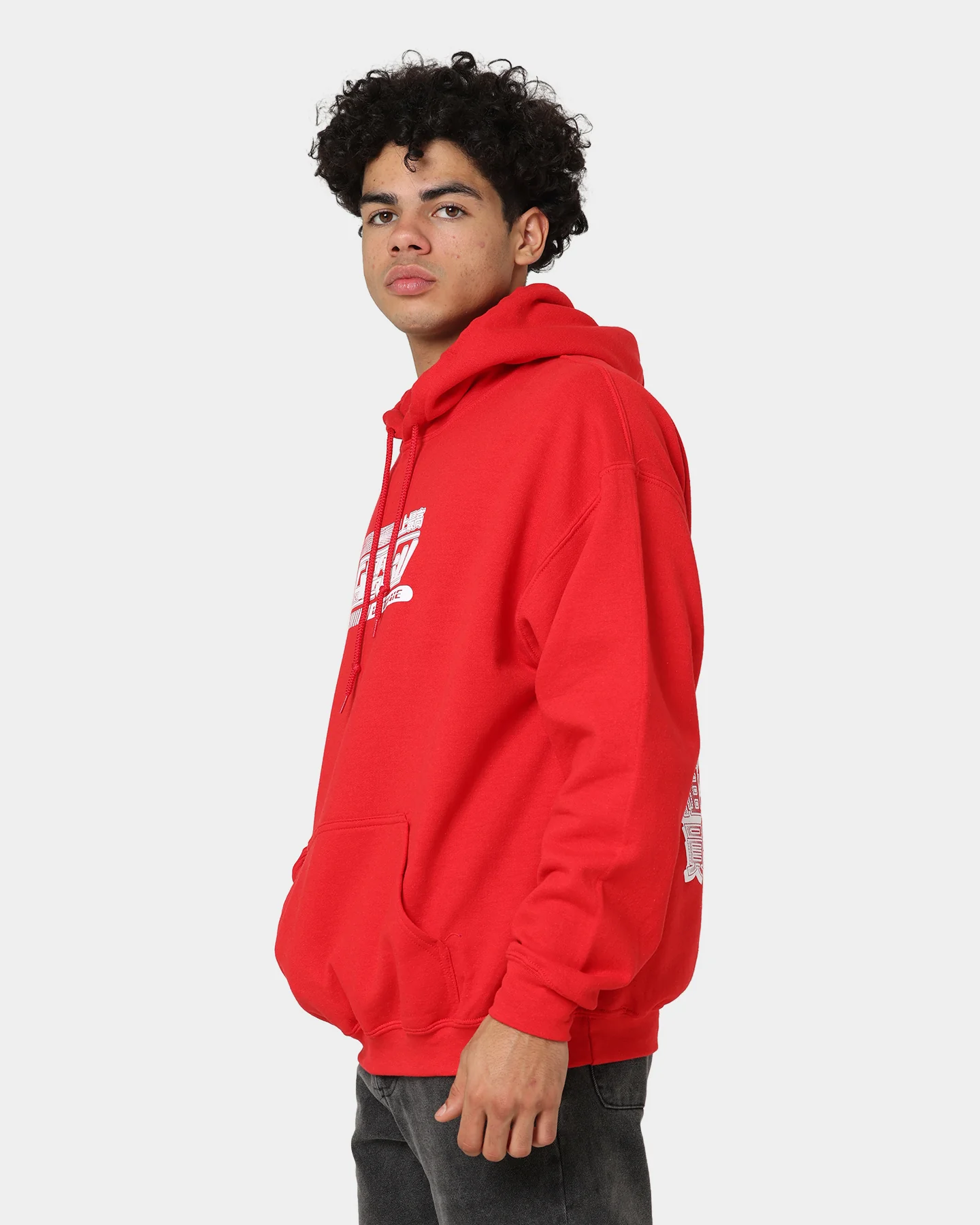 Goat Crew Anime Hoodie Red - Image 6