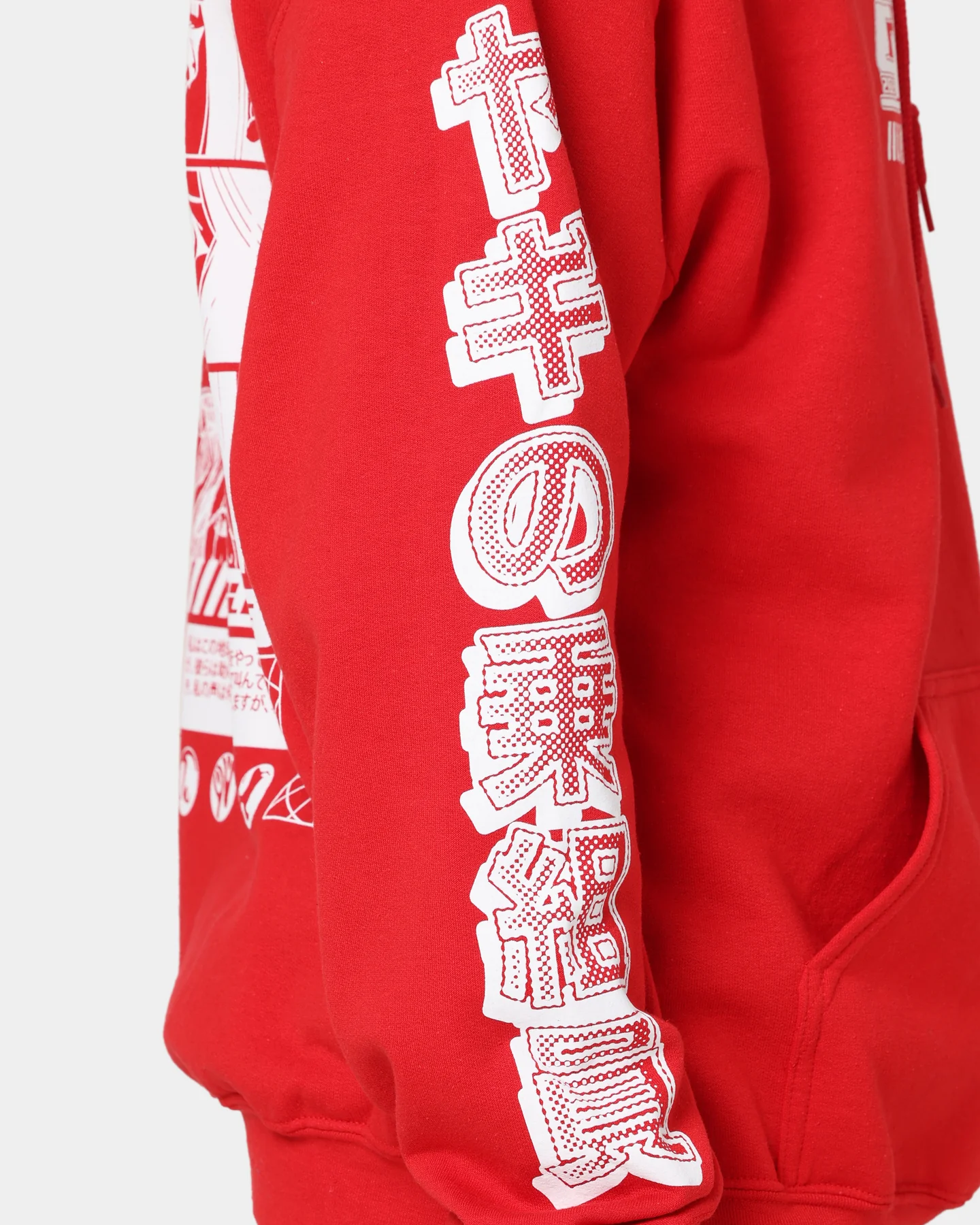Goat Crew Anime Hoodie Red - Image 7