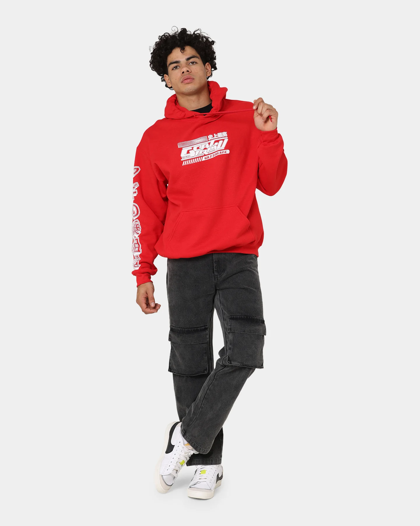 Goat Crew Anime Hoodie Red - Image 8