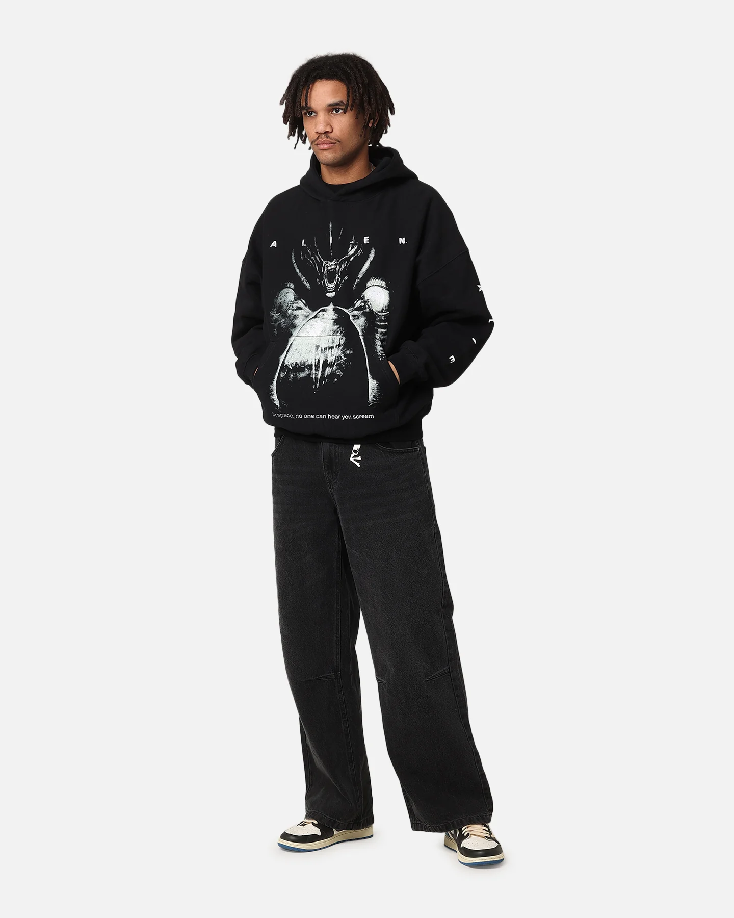 Goat Crew Alien Premium Hoodie Black - Image 2