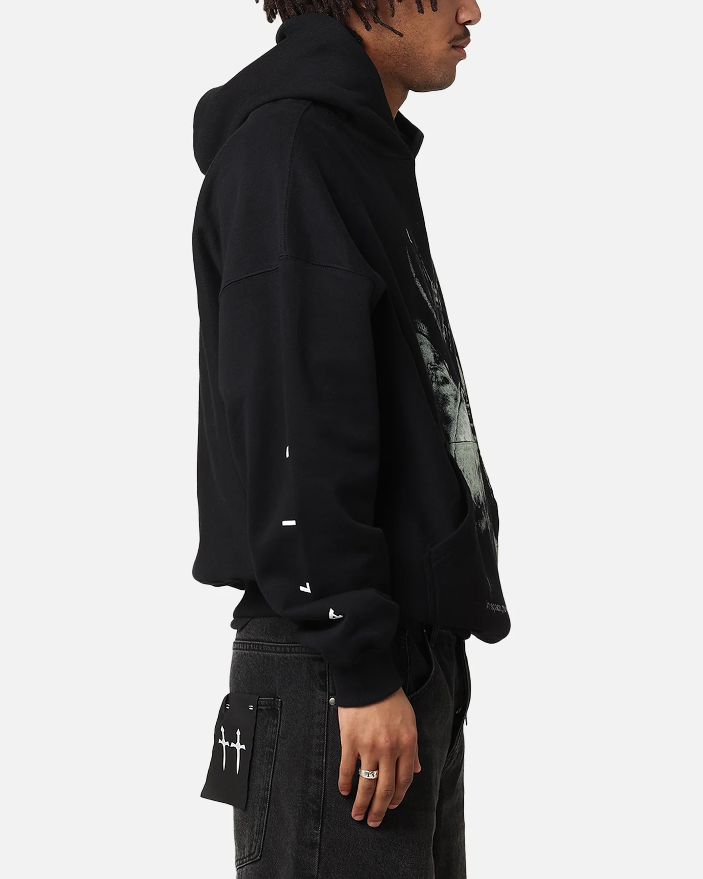 Goat Crew Alien Premium Hoodie Black - Image 4